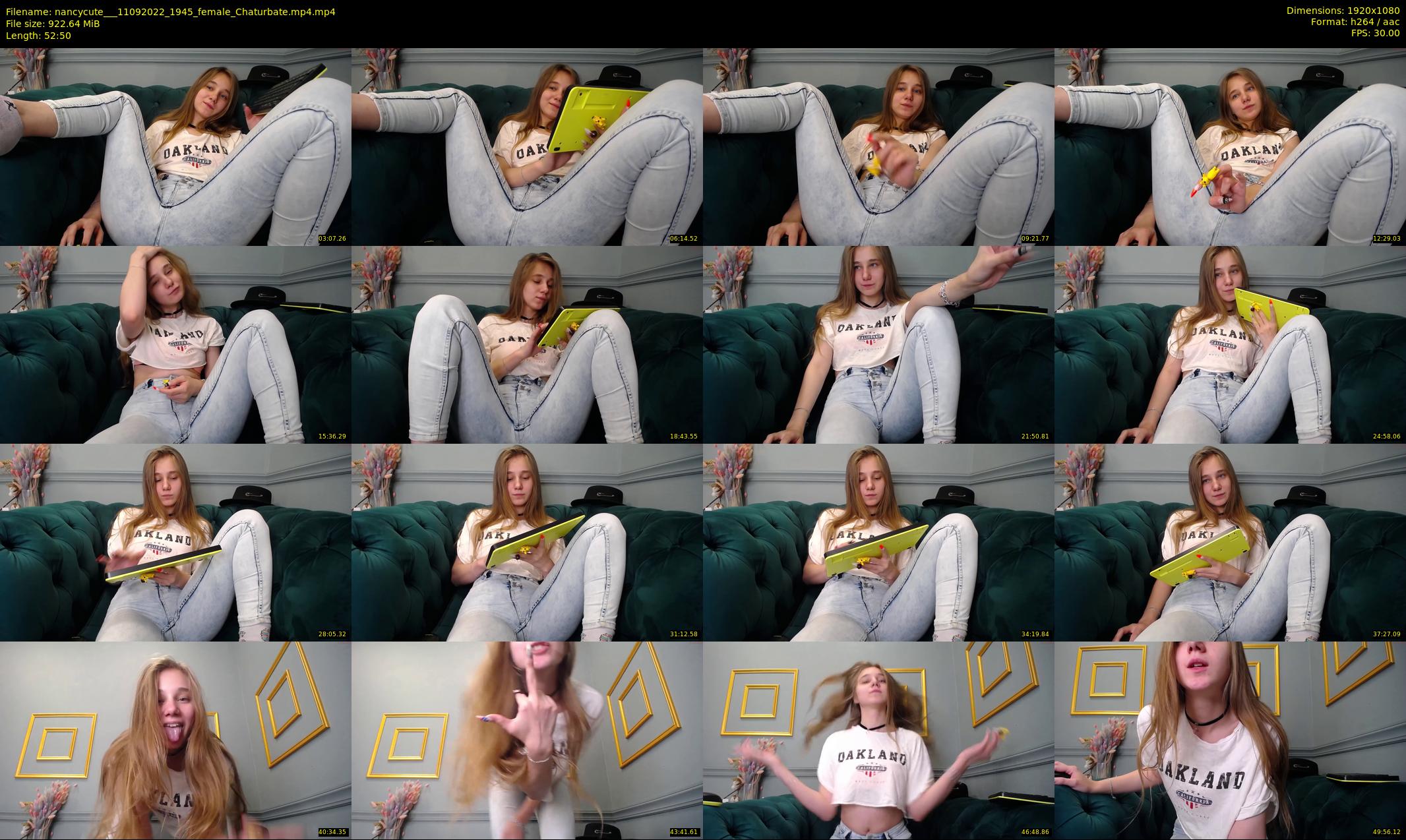 nancycute__ — 53 minute Chaturbate female cam show recording, 1080p, Sep 11, 2022