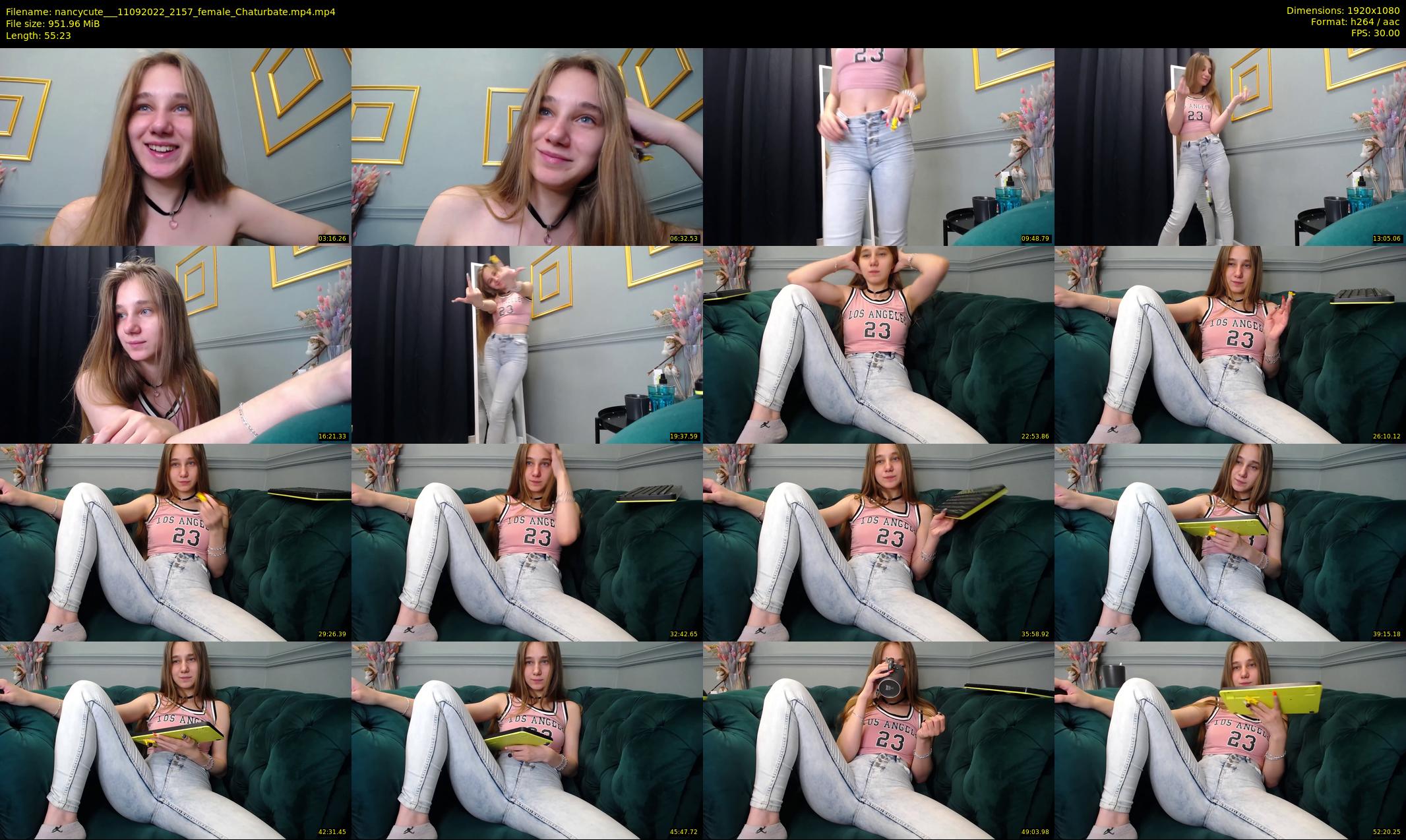 nancycute__ — 56 minute Chaturbate female cam show recording, 1080p, Sep 11, 2022