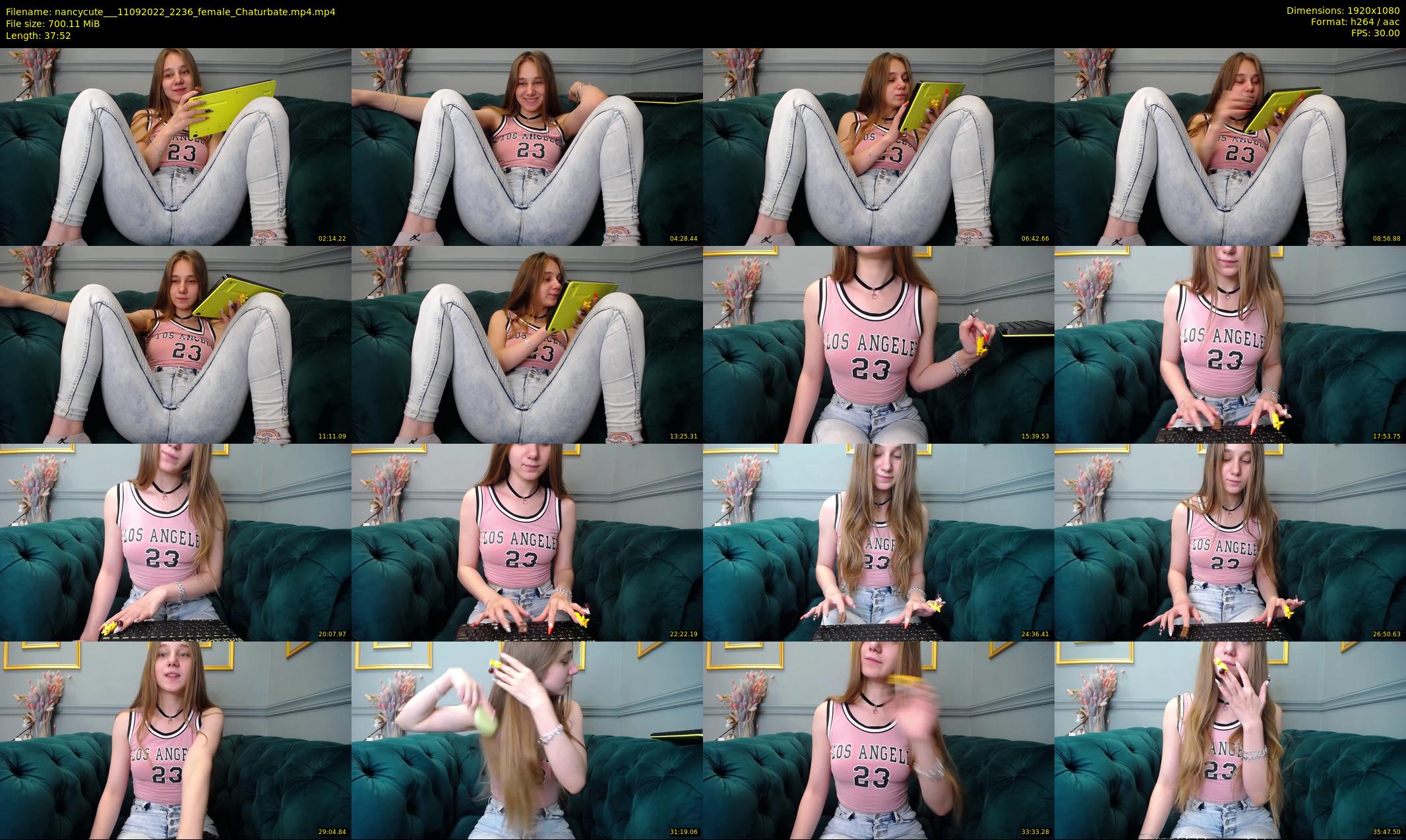 nancycute__ — 38 minute Chaturbate female cam show recording, 1080p, Sep 11, 2022