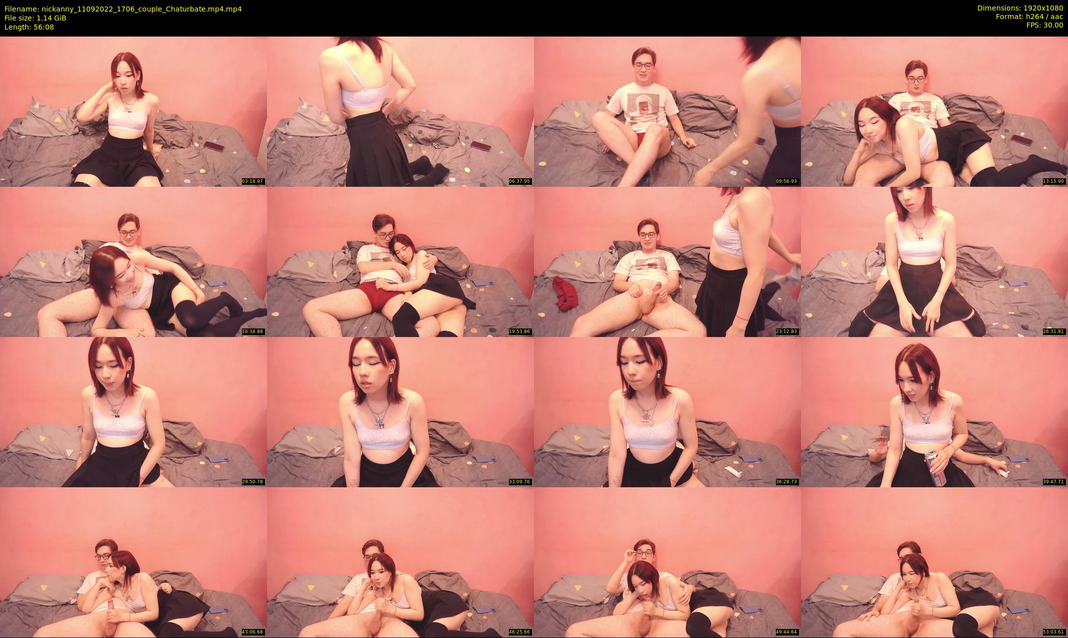 nickanny — 57 minute Chaturbate couple cam show recording, 1080p, Sep 11, 2022