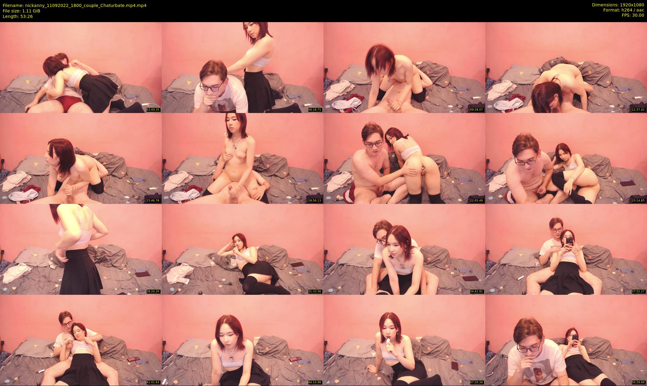 nickanny — 54 minute Chaturbate couple cam show recording, 1080p, Sep 11, 2022