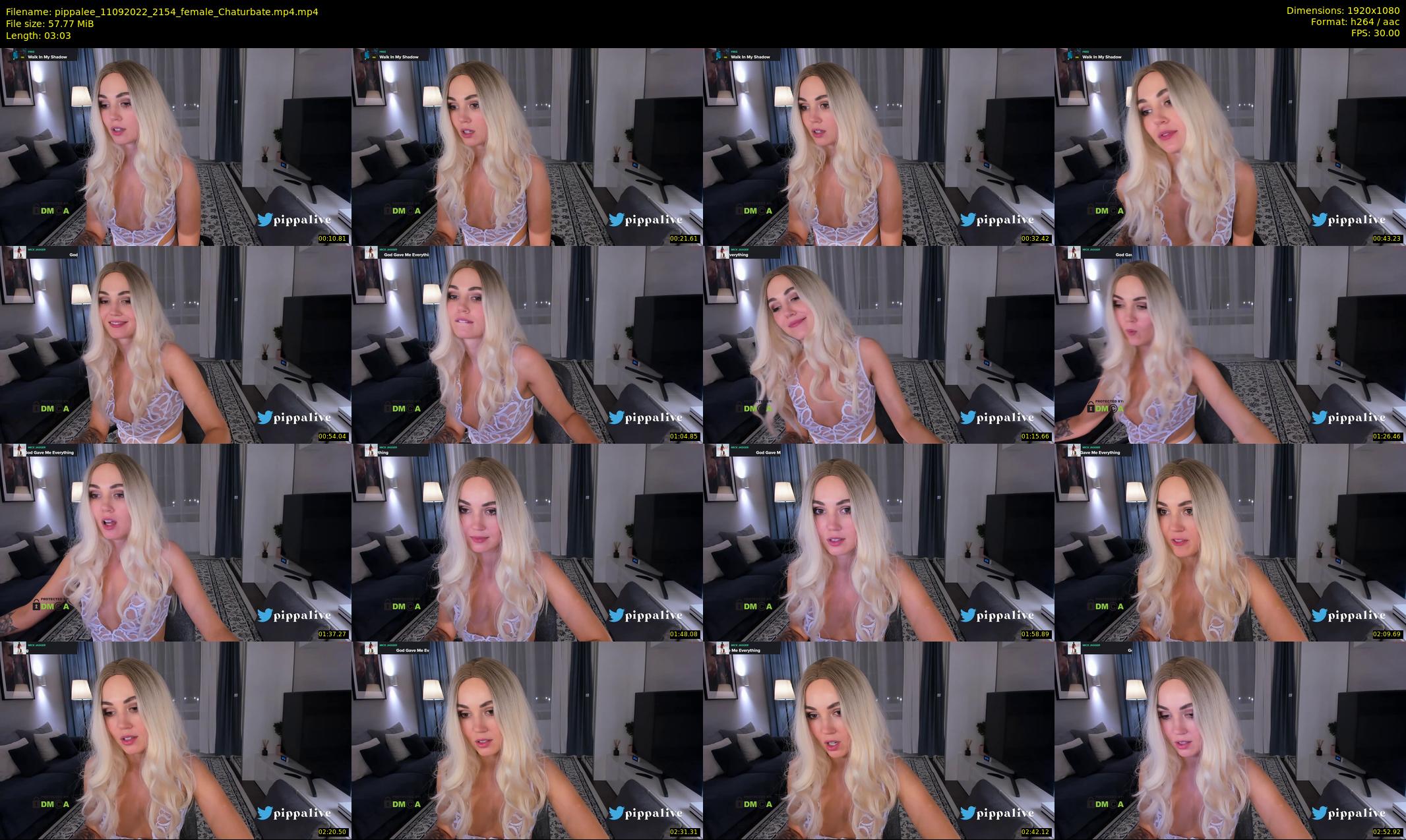 pippalee — 4 minute Chaturbate female cam show recording, 1080p, Sep 11, 2022