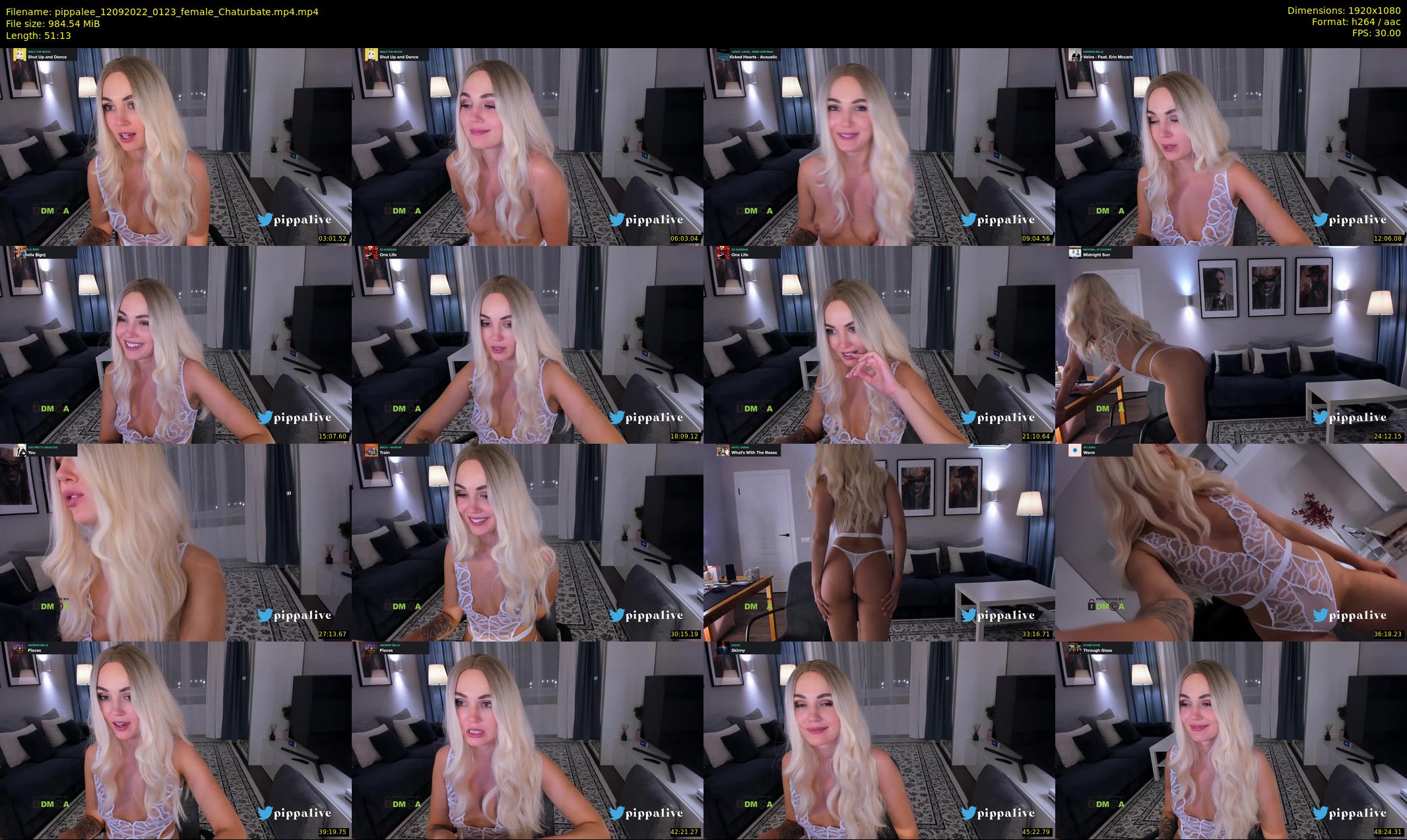 pippalee — 52 minute Chaturbate female cam show recording, 1080p, Sep 12, 2022