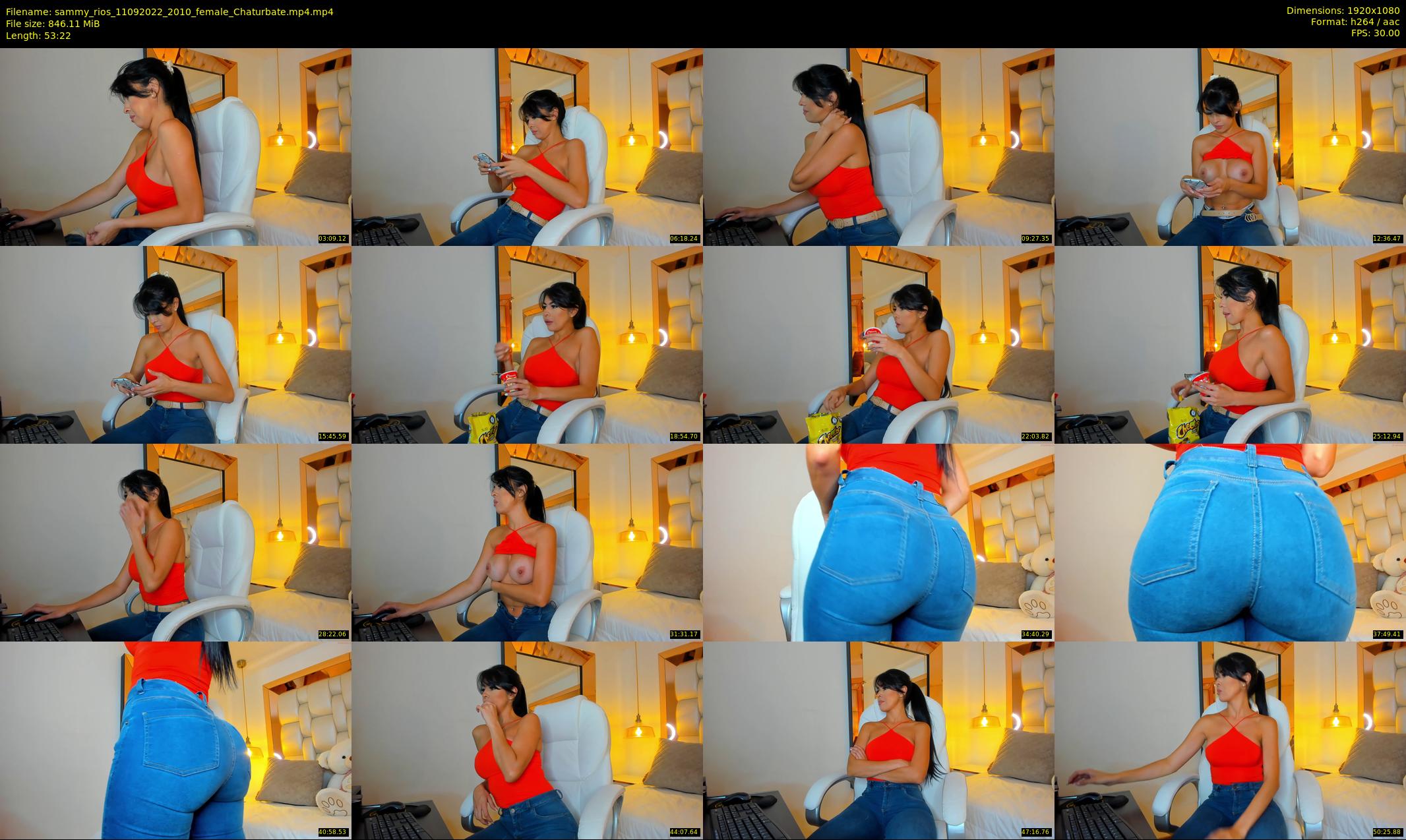 sammy_rios — 54 minute Chaturbate female cam show recording, 1080p, Sep 11, 2022