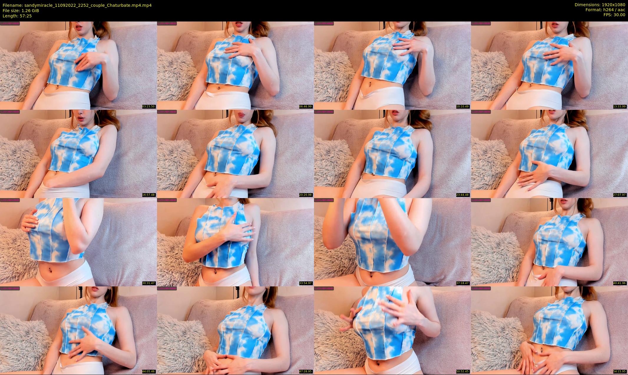 sandymiracle — 58 minute Chaturbate female cam show recording, 1080p, Sep 11, 2022
