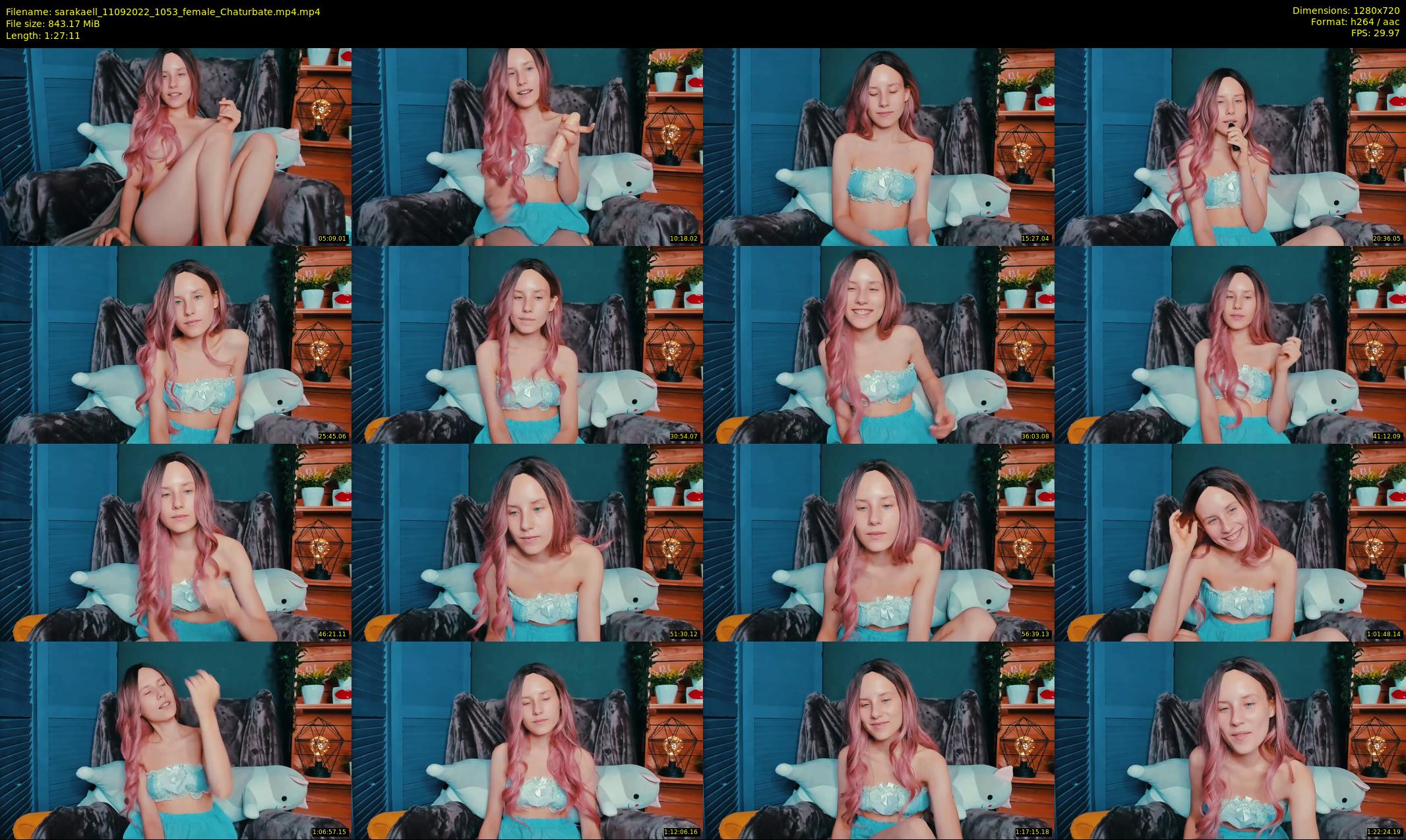 sarakaell — 88 minute Chaturbate female cam show recording, 720p, Sep 11, 2022