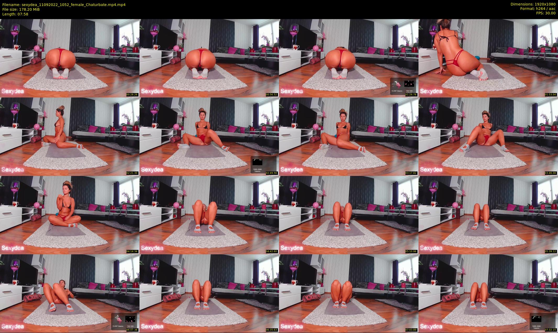 sexydea — 8 minute Chaturbate female cam show recording, 1080p, Sep 11, 2022