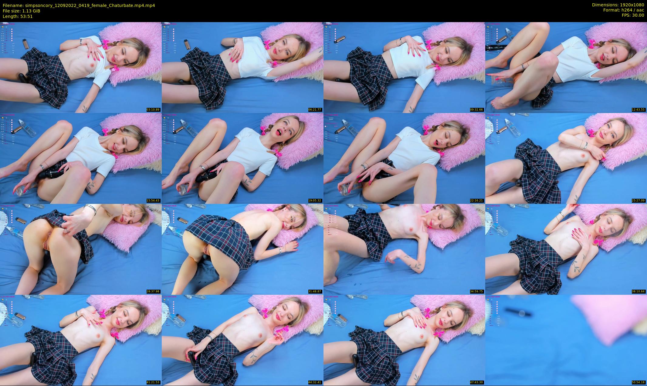 simpsoncory — 54 minute Chaturbate female cam show recording, 1080p, Sep 12, 2022