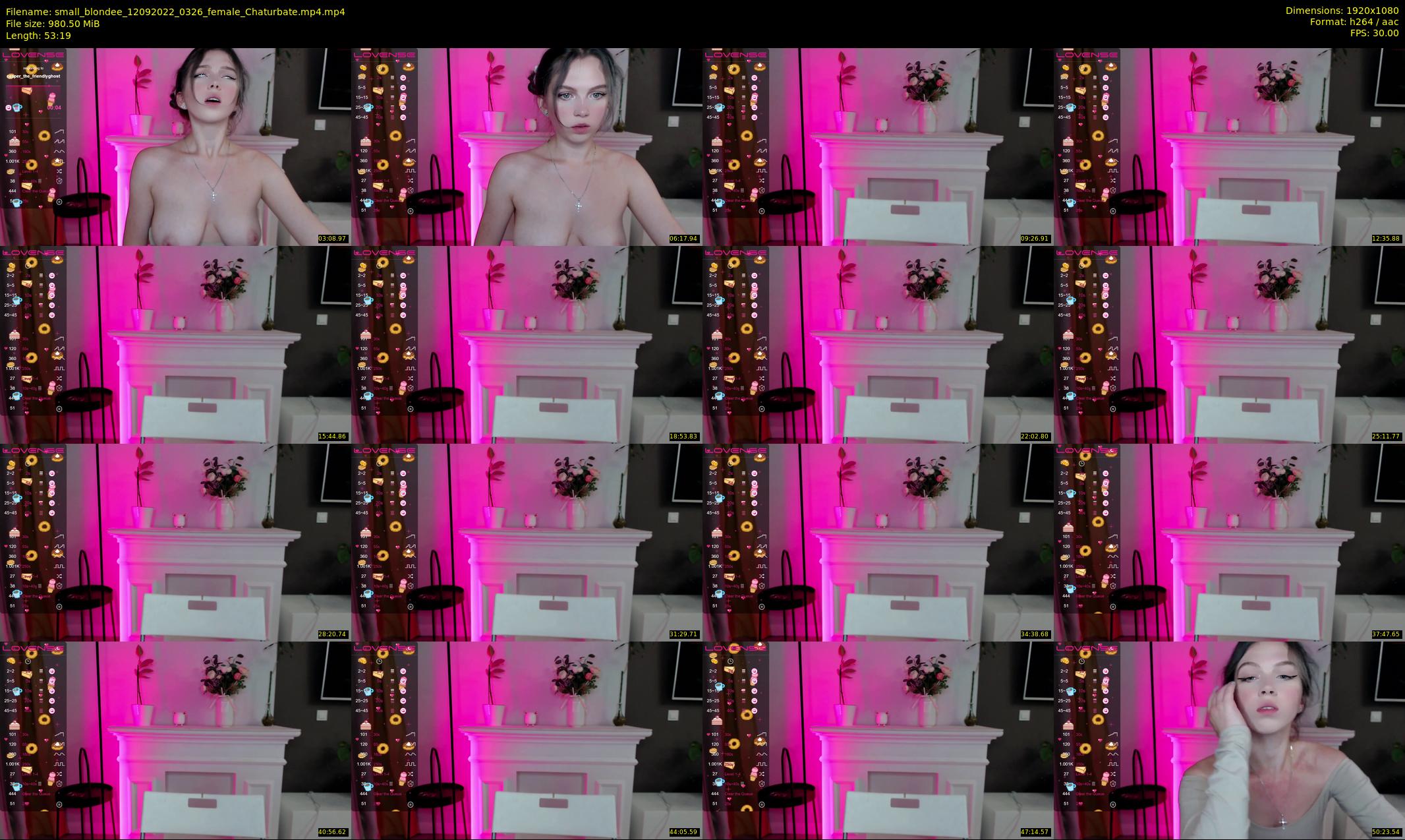 small_blondee — 54 minute Chaturbate female cam show recording, 1080p, Sep 12, 2022