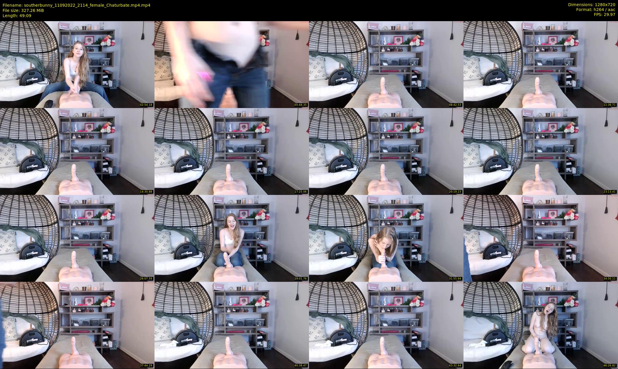 southerbunny — 50 minute Chaturbate female cam show recording, 720p, Sep 11, 2022