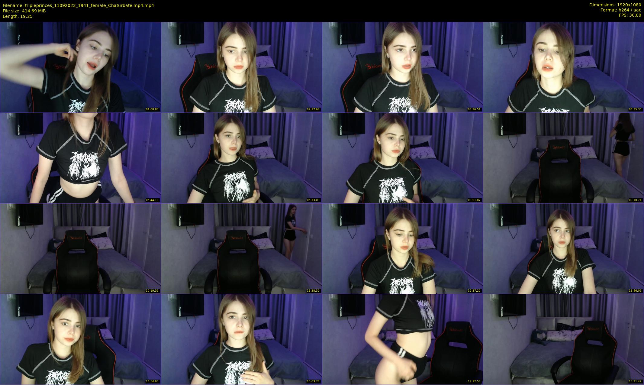 tripleprinces — 20 minute Chaturbate female cam show recording, 1080p, Sep 11, 2022