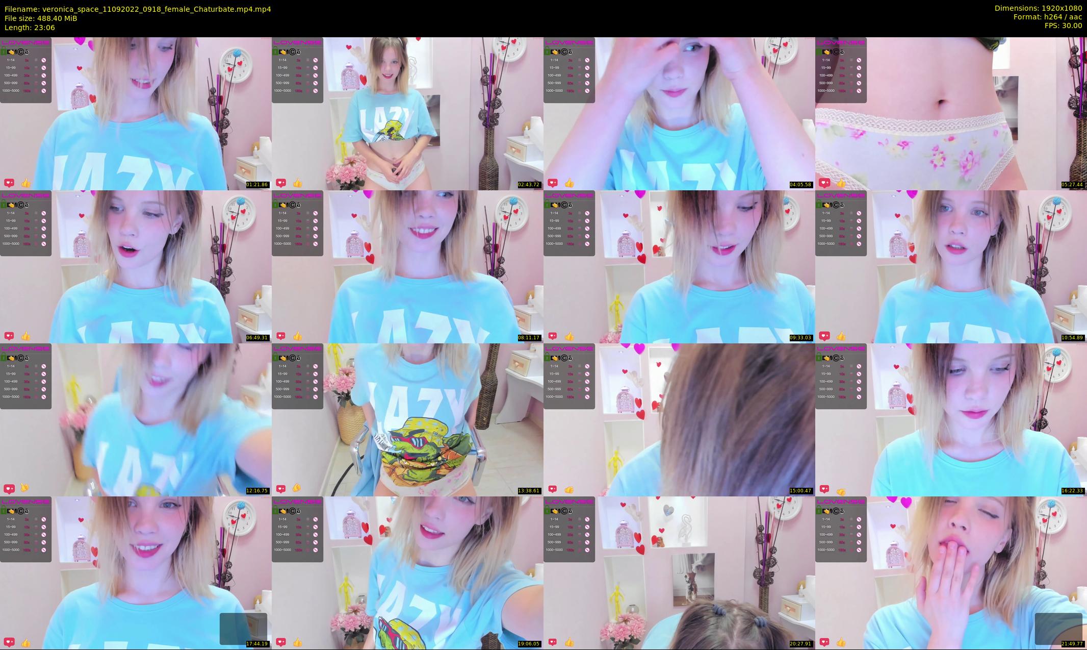 veronica_space — 24 minute Chaturbate female cam show recording, 1080p, Sep 11, 2022