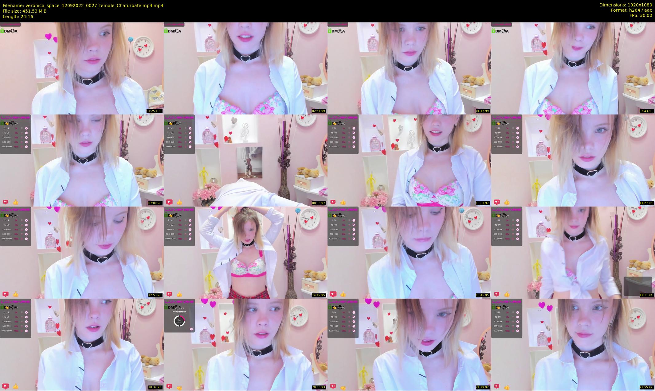 veronica_space — 25 minute Chaturbate female cam show recording, 1080p, Sep 12, 2022