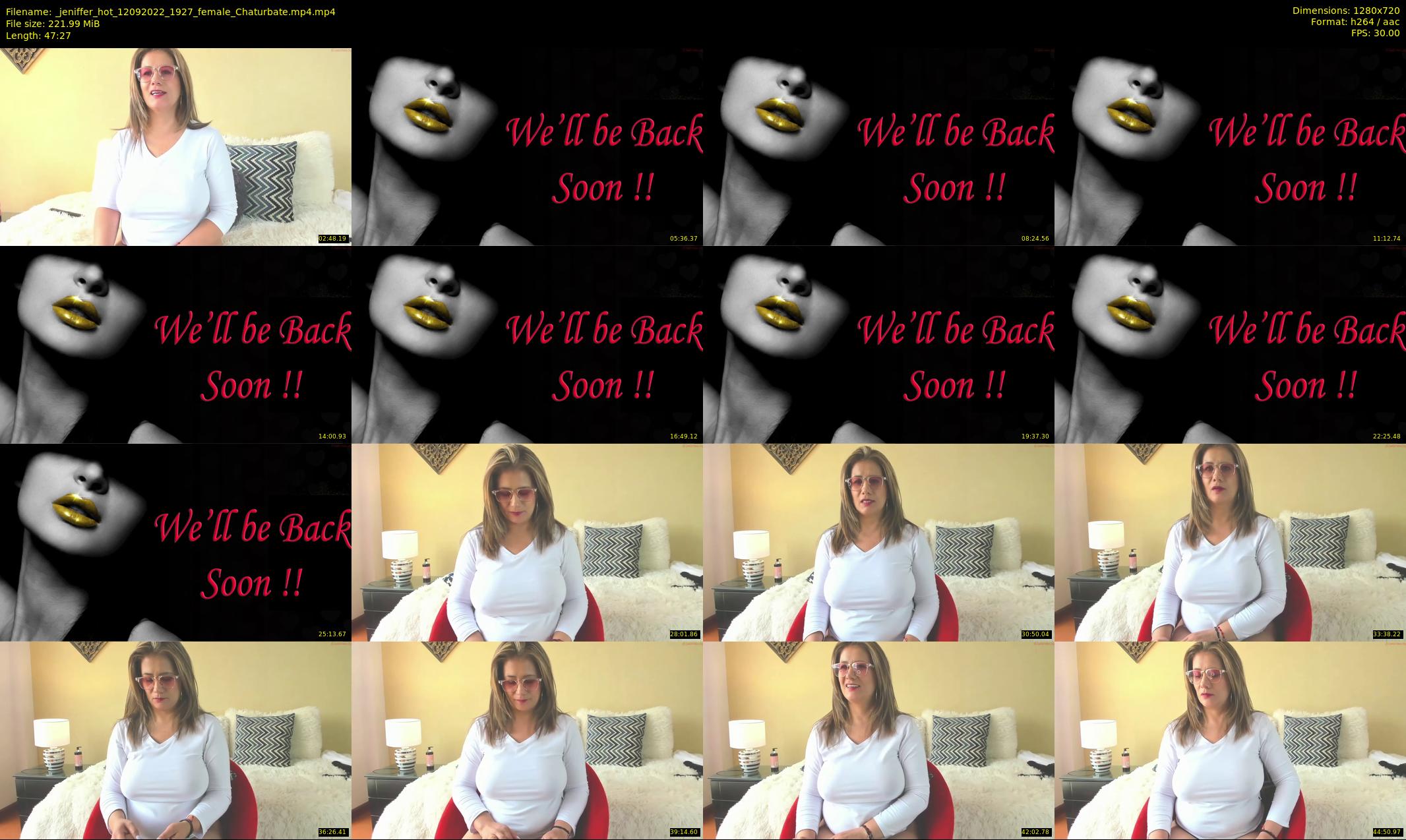 _jeniffer_hot — 48 minute Chaturbate female cam show recording, 720p, Sep 12, 2022