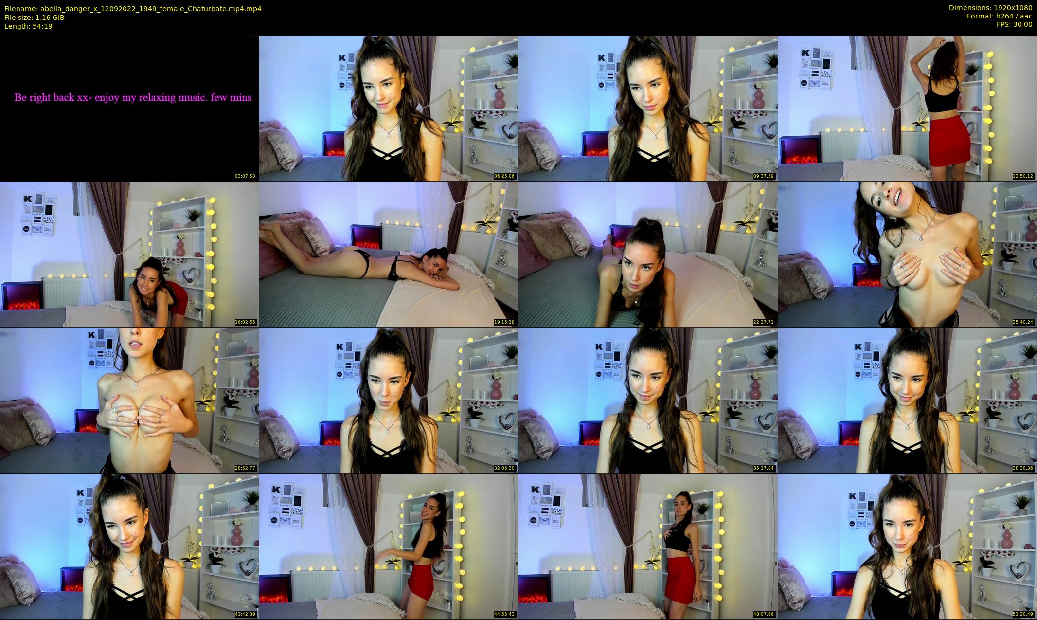 abella_danger_x — 55 minute Chaturbate female cam show recording, 1080p, Sep 12, 2022