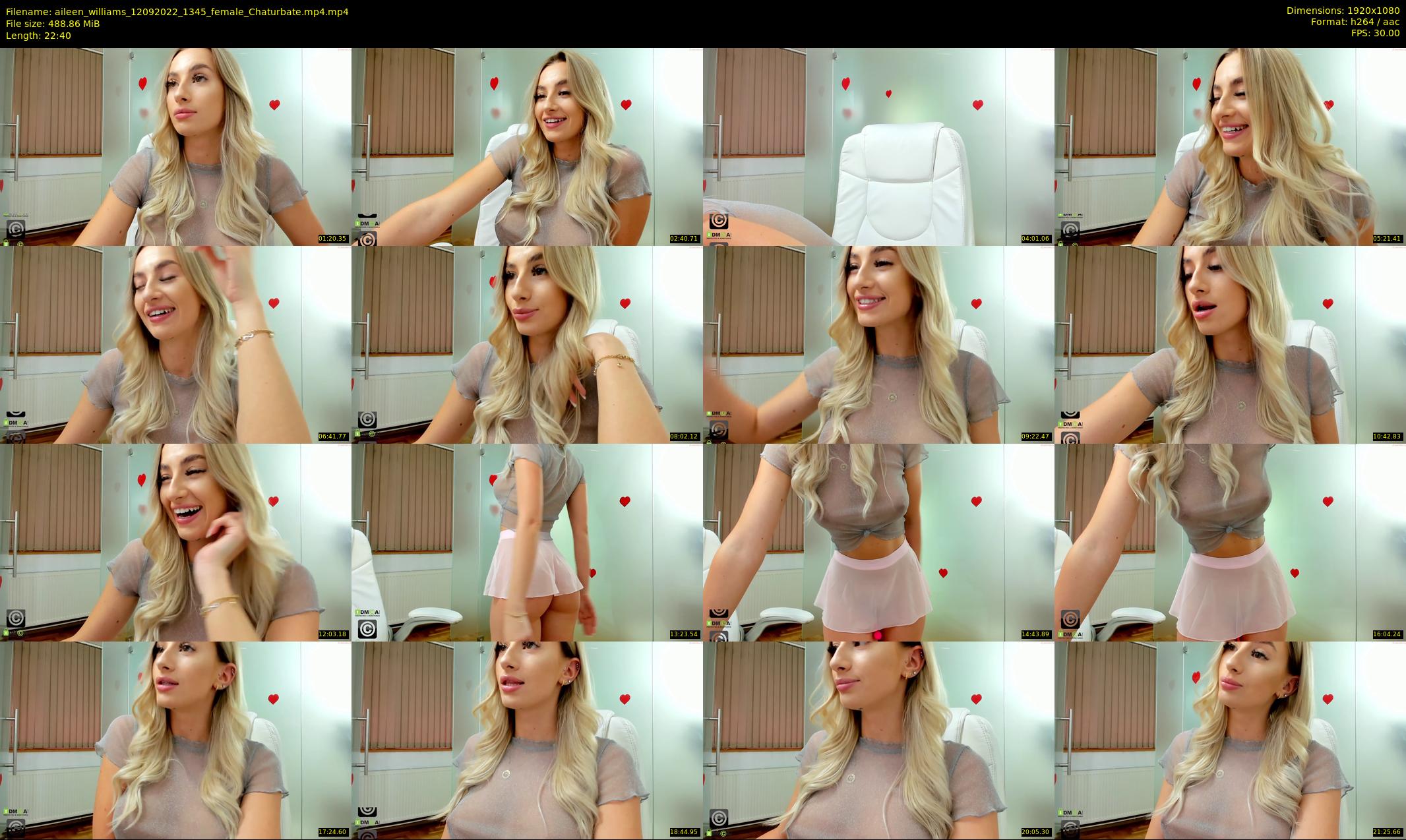 aileen_williams — 23 minute Chaturbate female cam show recording, 1080p, Sep 12, 2022