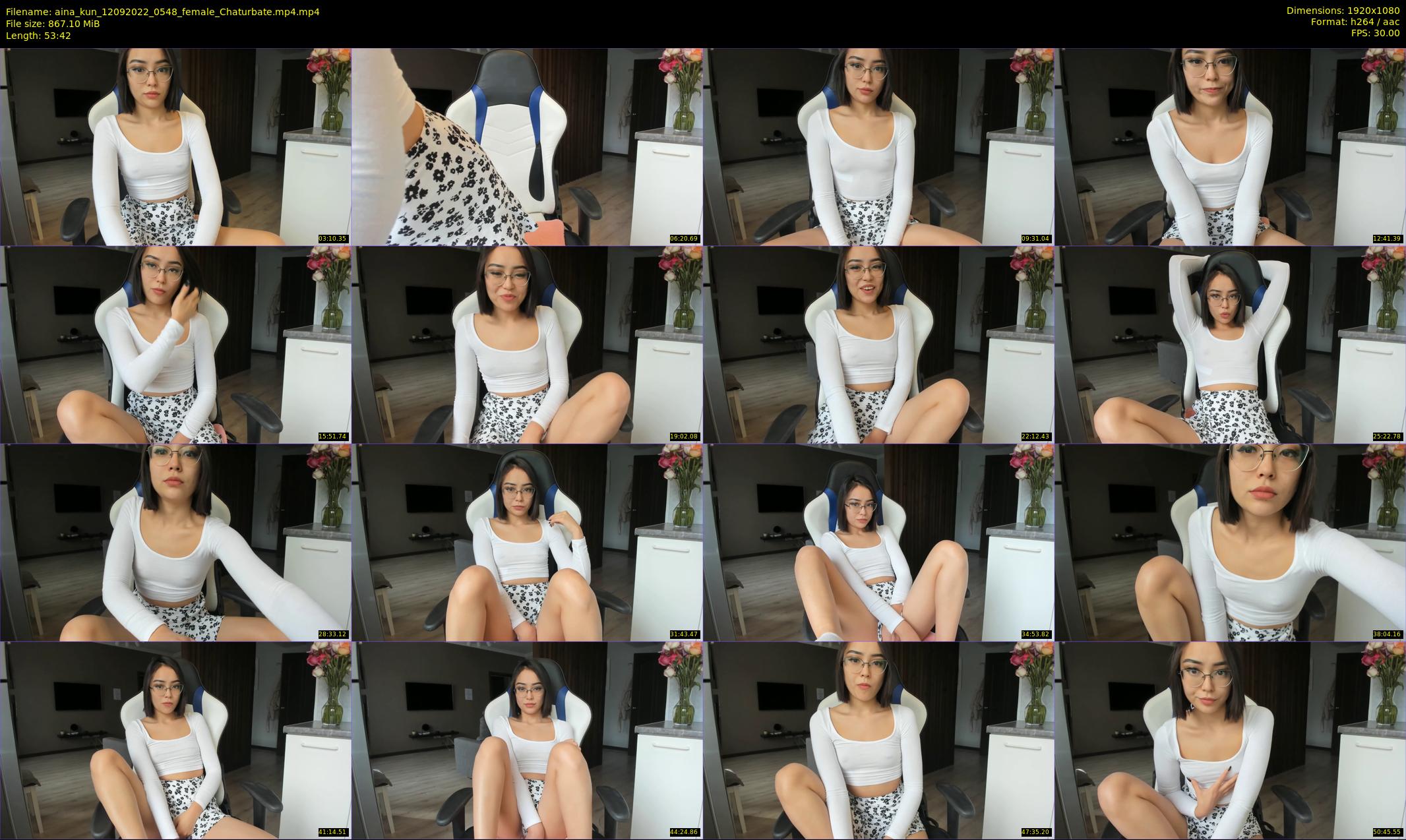 aina_kun — 54 minute Chaturbate female cam show recording, 1080p, Sep 12, 2022