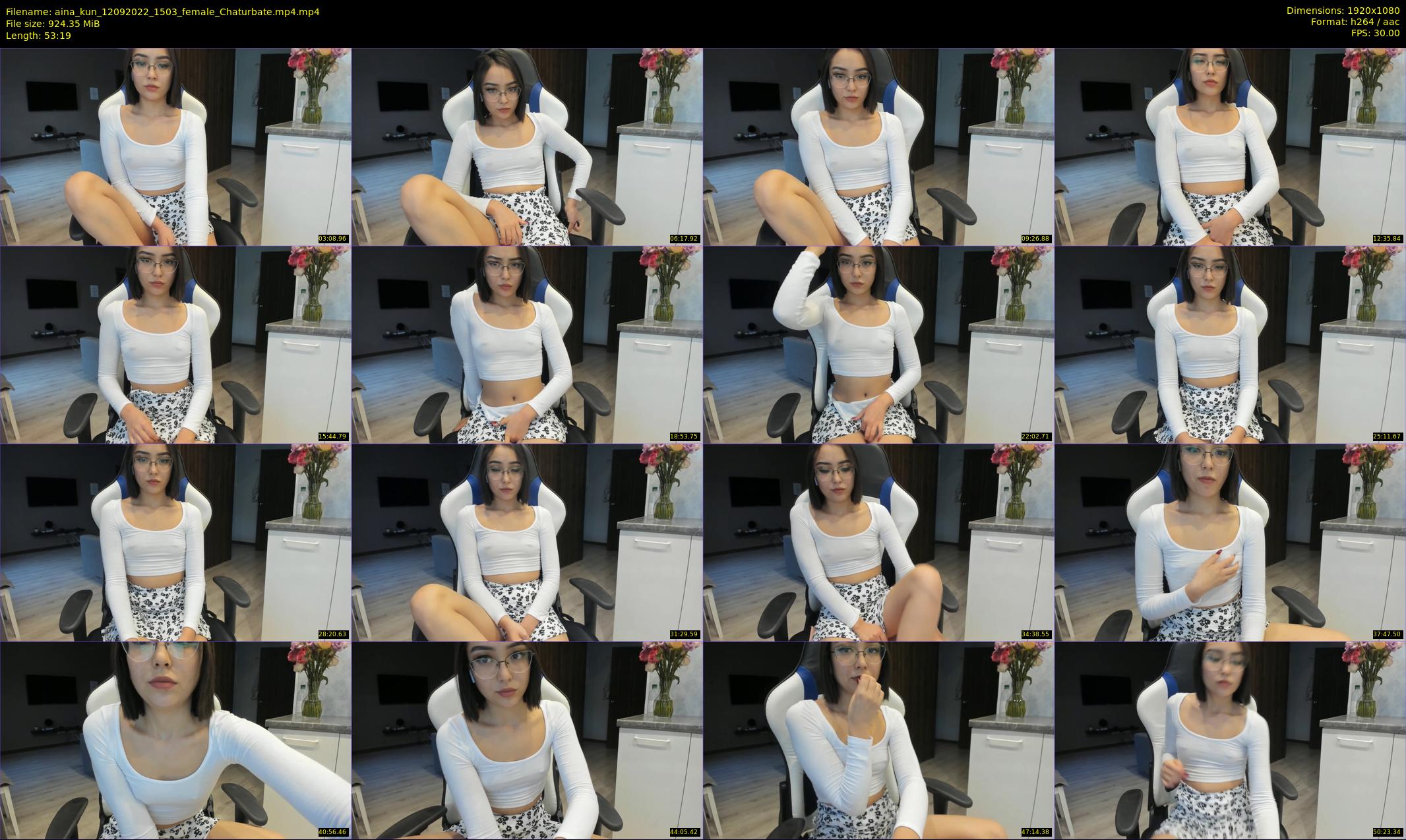 aina_kun — 54 minute Chaturbate female cam show recording, 1080p, Sep 12, 2022