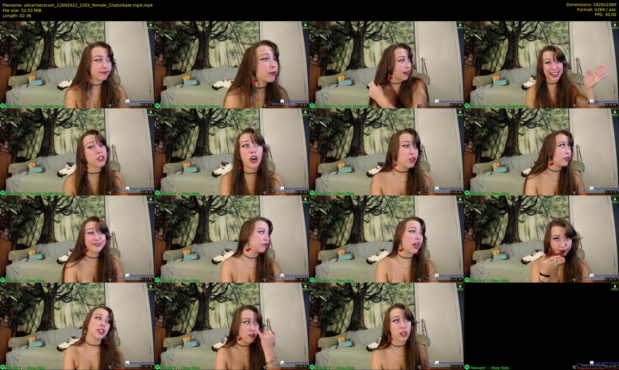 aliceriverscam — 3 minute Chaturbate female cam show recording, 1080p, Sep 12, 2022