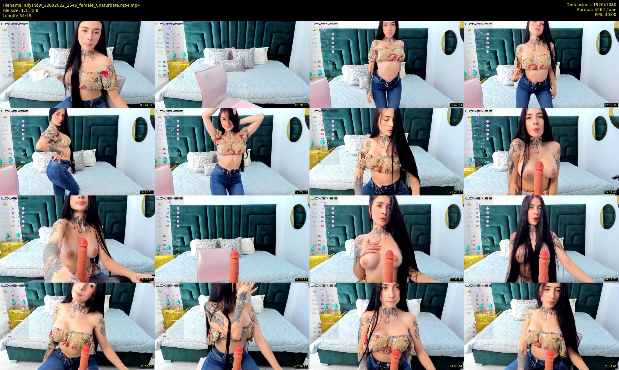 allysnow — 55 minute Chaturbate female cam show recording, 1080p, Sep 12, 2022