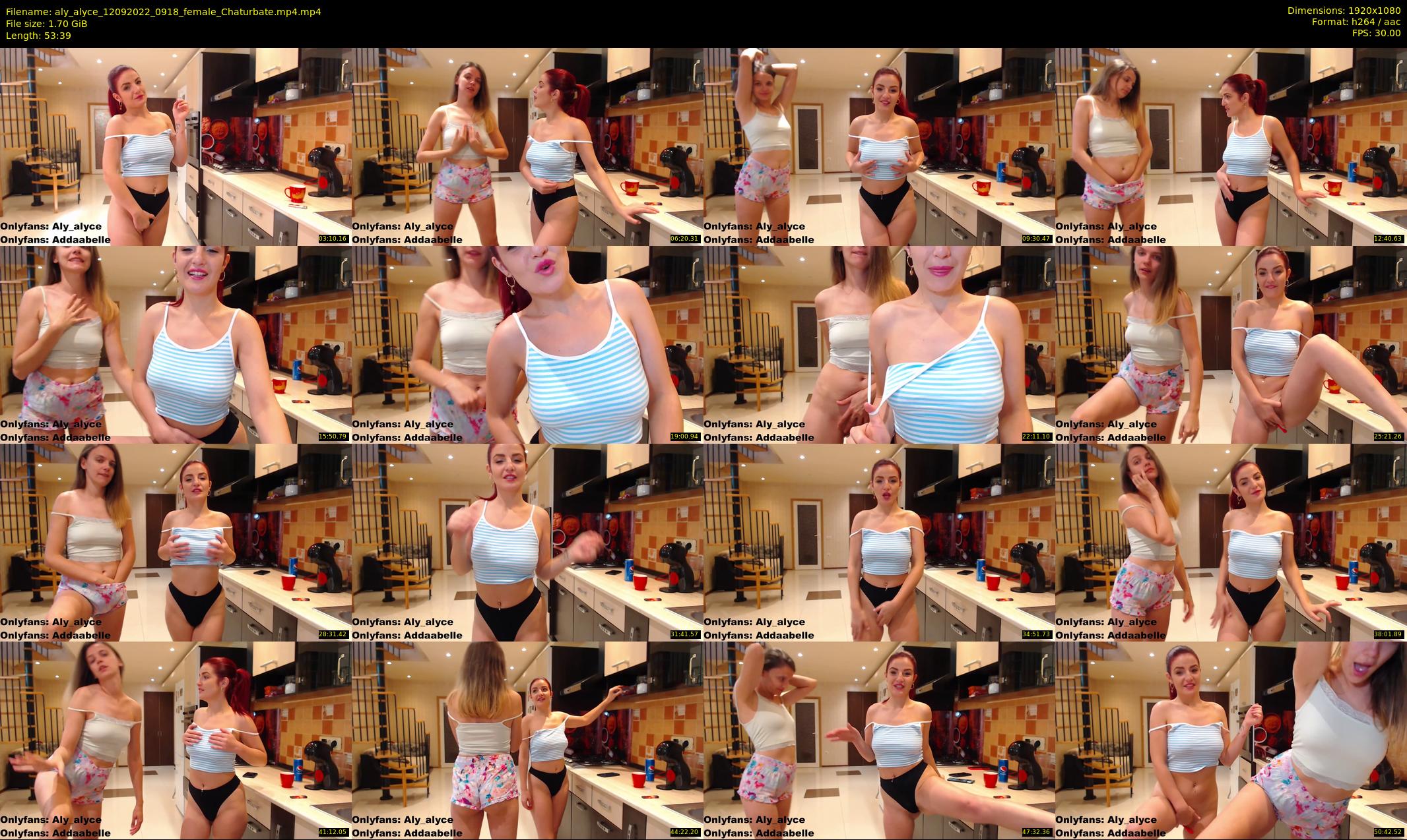 aly_alyce — 54 minute Chaturbate female cam show recording, 1080p, Sep 12, 2022