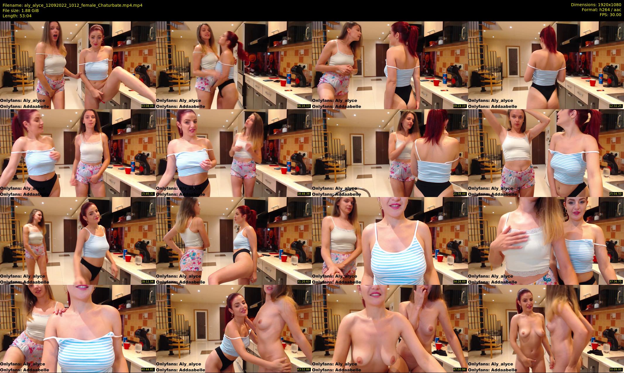 aly_alyce — 54 minute Chaturbate female cam show recording, 1080p, Sep 12, 2022
