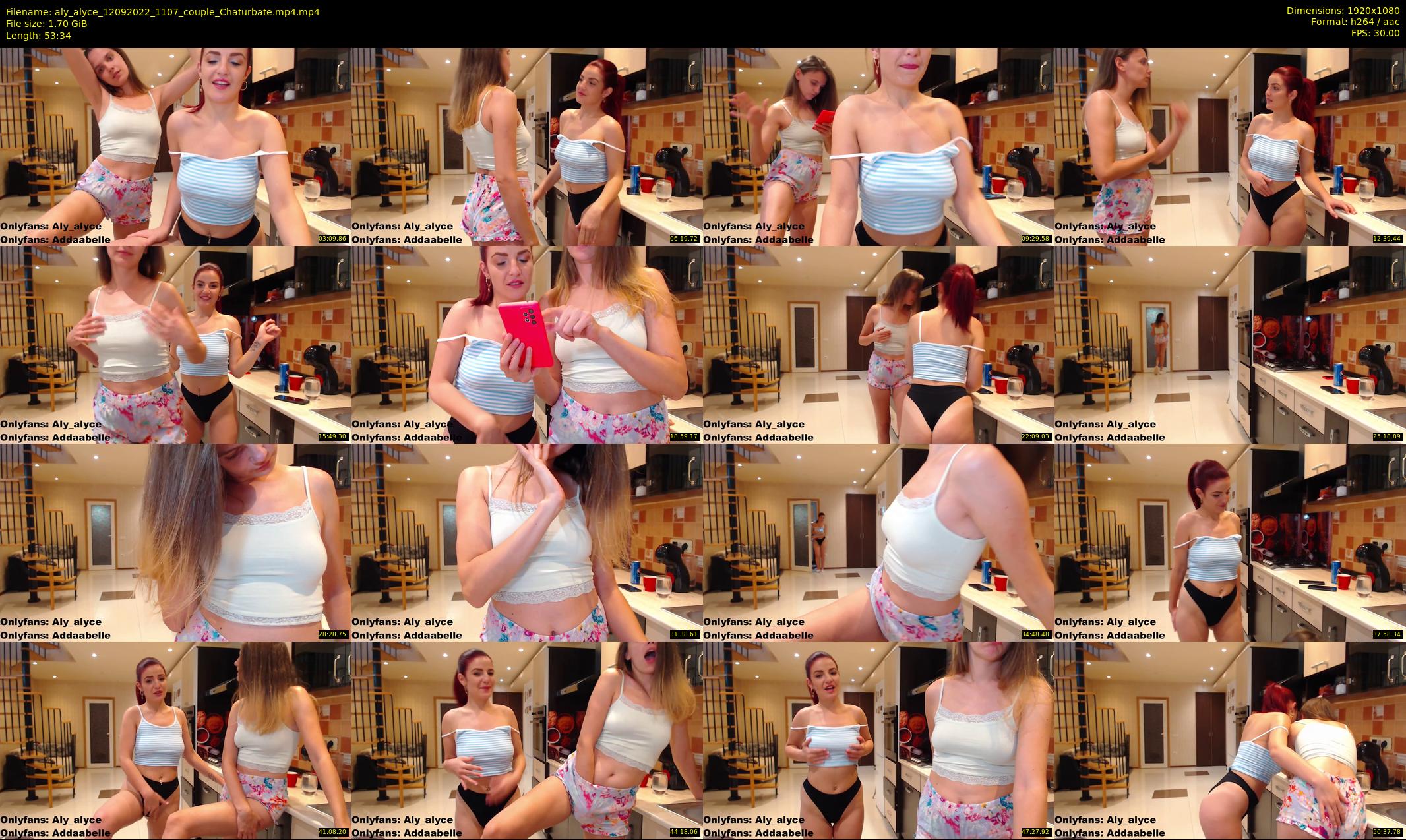 aly_alyce — 54 minute Chaturbate female cam show recording, 1080p, Sep 12, 2022