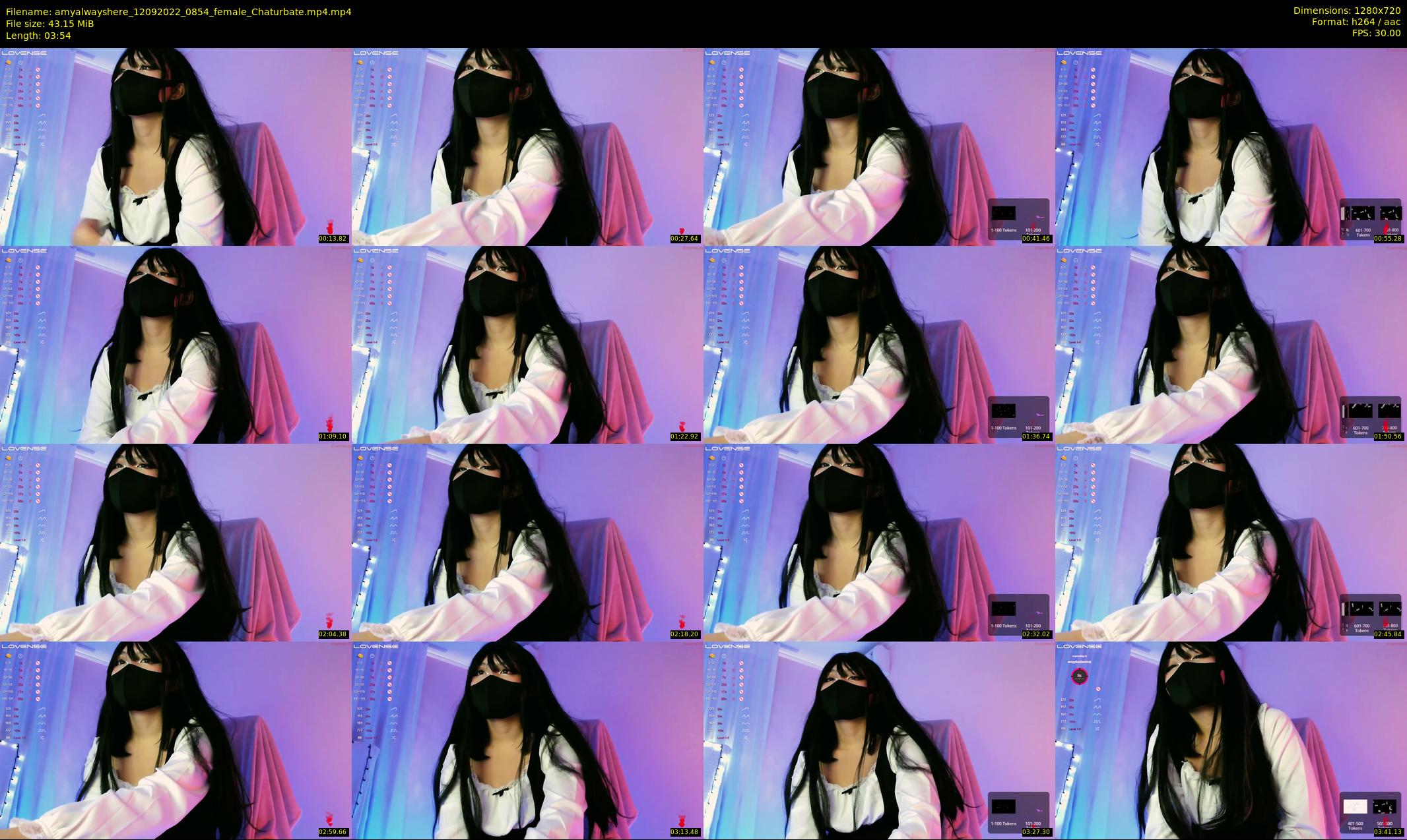 amyalwayshere — 4 minute Chaturbate female cam show recording, 720p, Sep 12, 2022