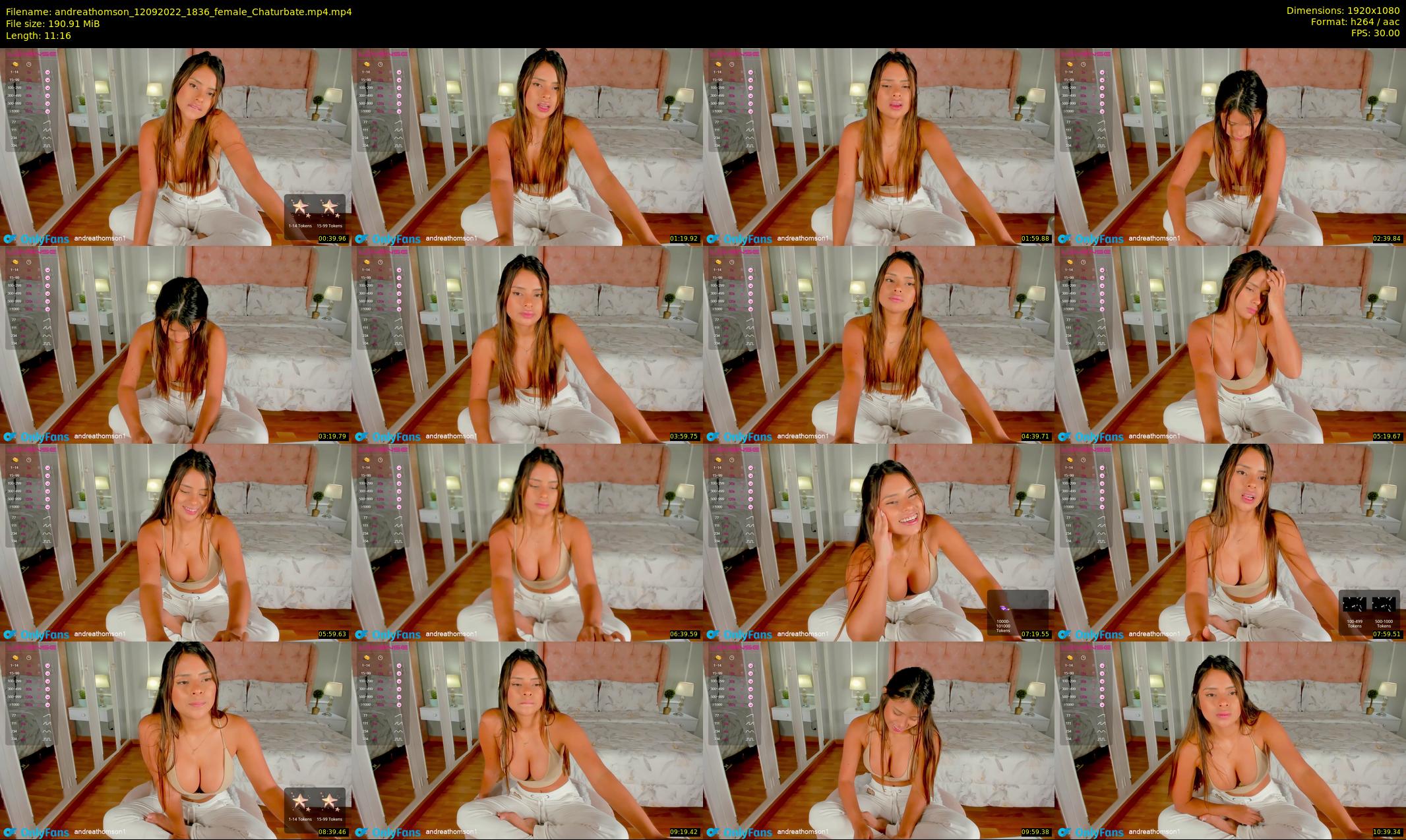 andreathomson — 12 minute Chaturbate female cam show recording, 1080p, Sep 12, 2022