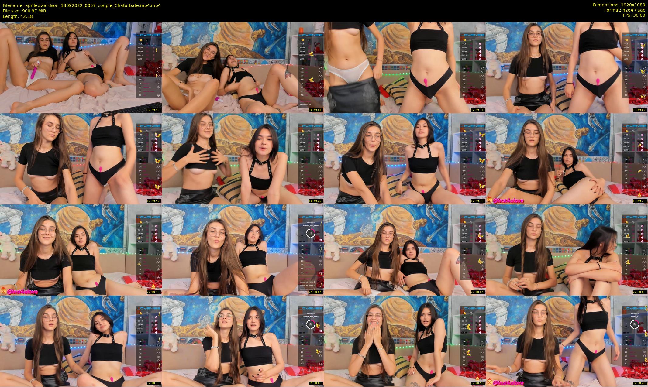 apriledwardson — 43 minute Chaturbate couple cam show recording, 1080p, Sep 13, 2022