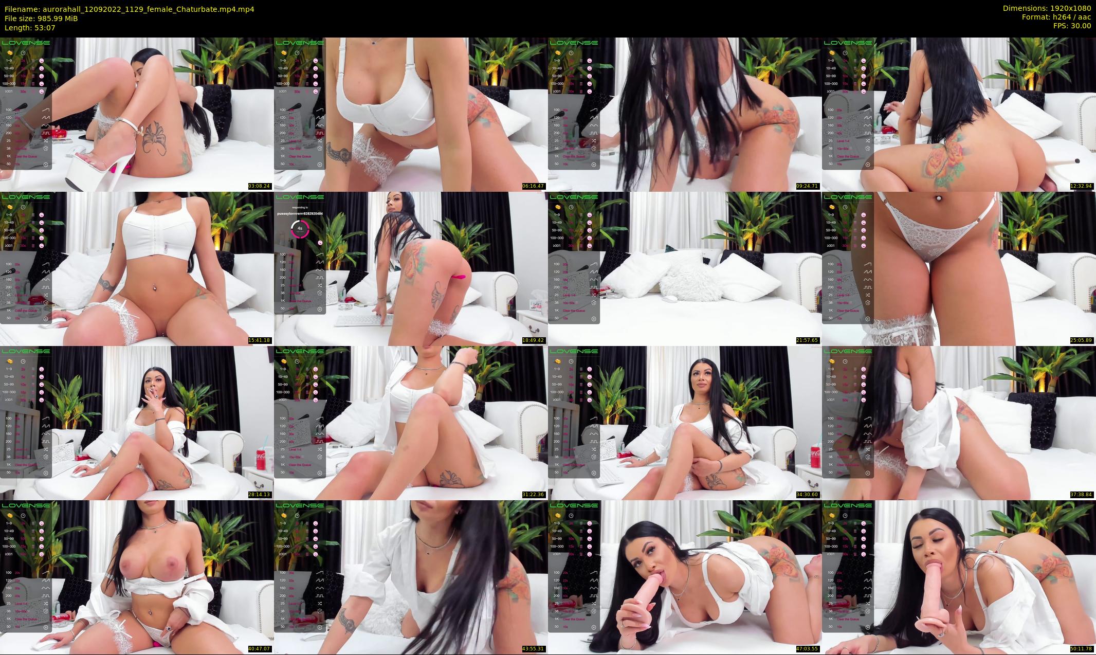 aurorahall — 54 minute Chaturbate female cam show recording, 1080p, Sep 12, 2022