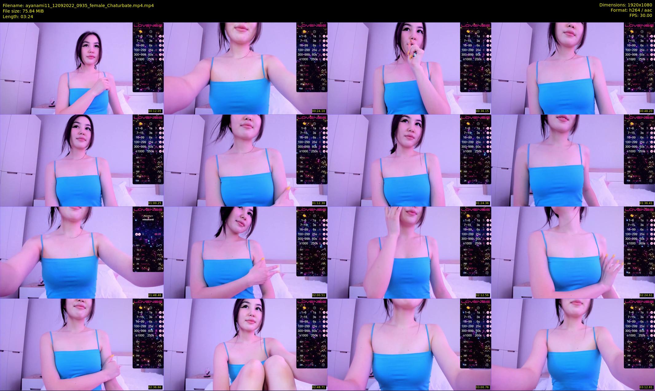 ayanami11 — 4 minute Chaturbate female cam show recording, 1080p, Sep 12, 2022