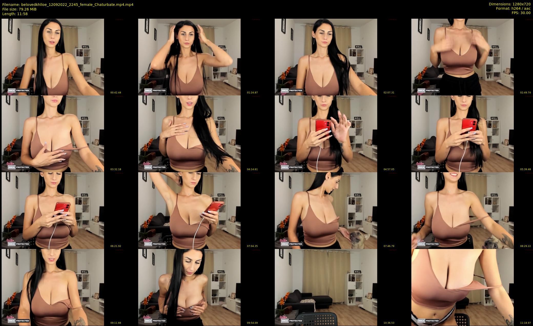 belovedkhlloe — 12 minute Chaturbate female cam show recording, 720p, Sep 12, 2022