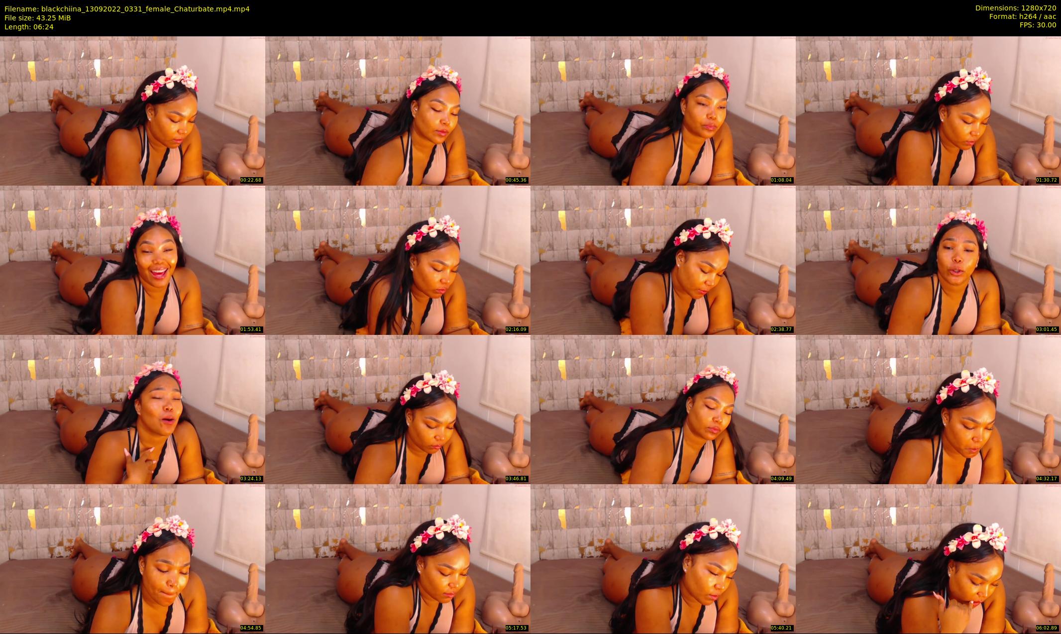 blackchiina — 7 minute Chaturbate female cam show recording, 720p, Sep 13, 2022