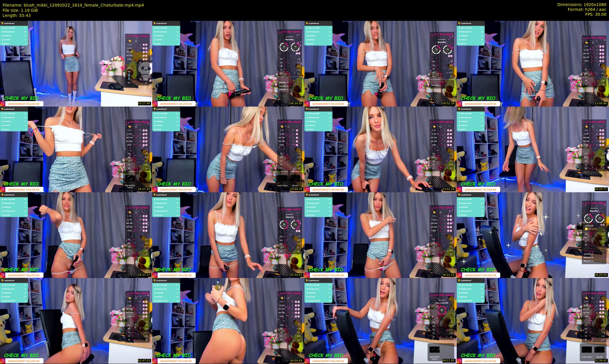 blush_mikki — 56 minute Chaturbate female cam show recording, 1080p, Sep 12, 2022