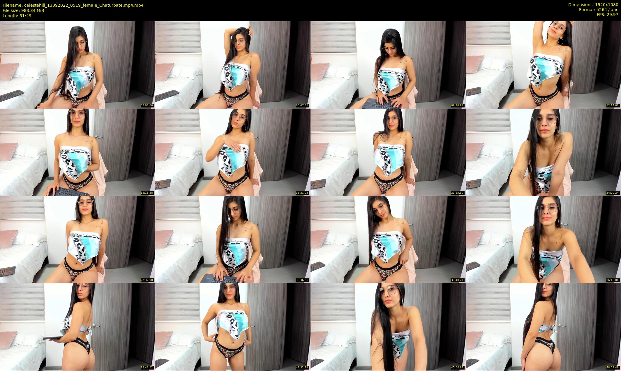 celestehill — 52 minute Chaturbate female cam show recording, 1080p, Sep 13, 2022
