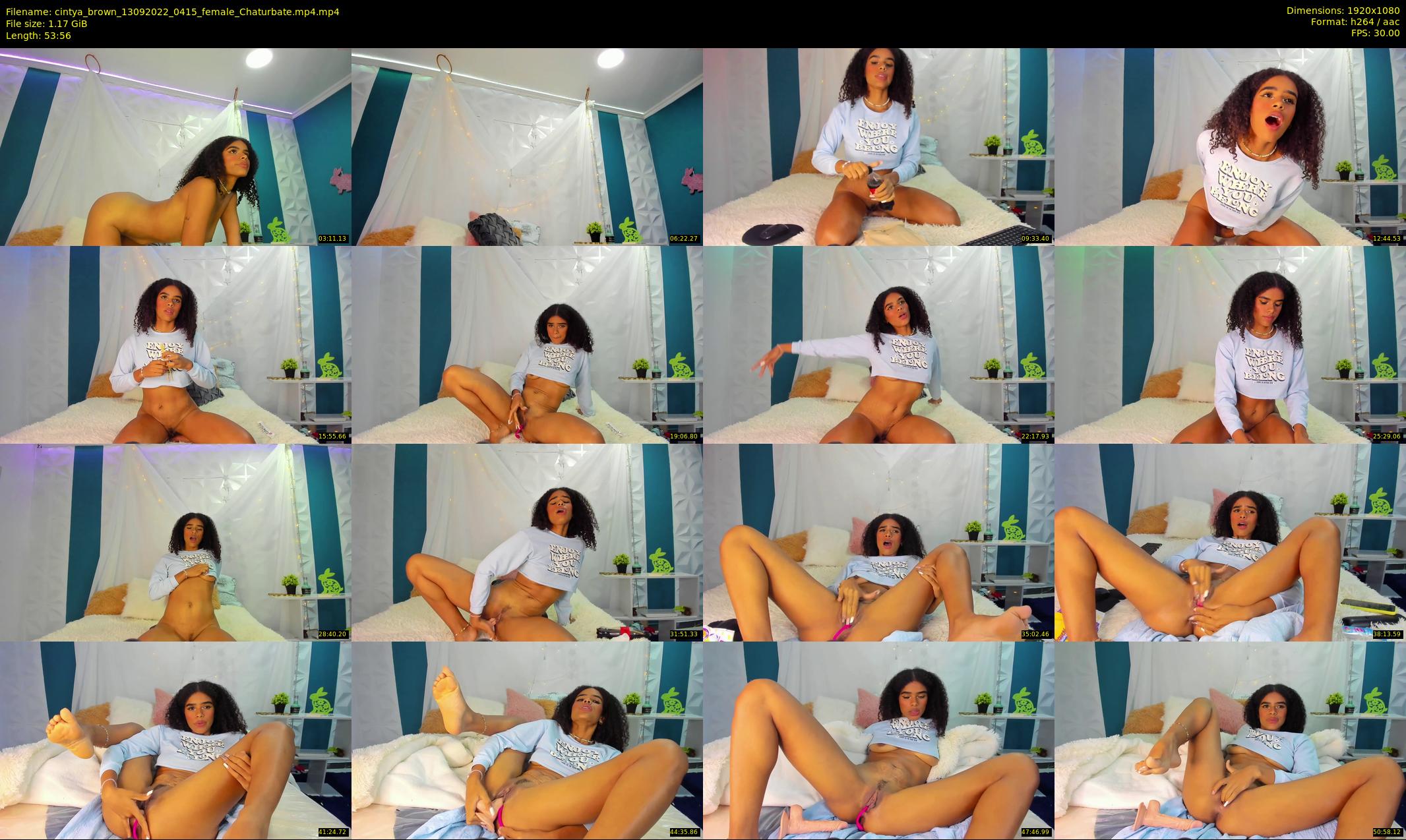 cintya_brown — 54 minute Chaturbate female cam show recording, 1080p, Sep 13, 2022