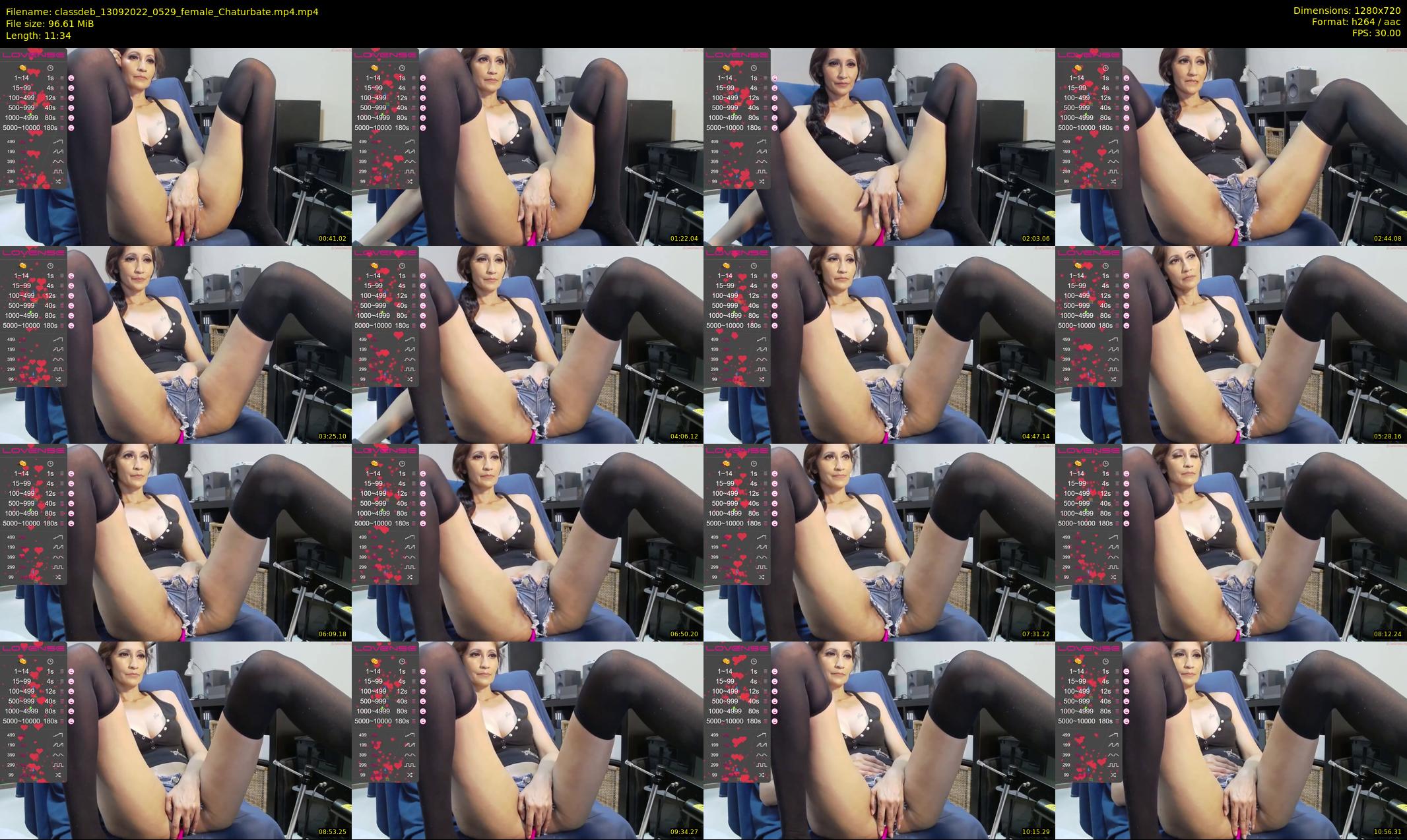 classdeb — 12 minute Chaturbate female cam show recording, 720p, Sep 13, 2022