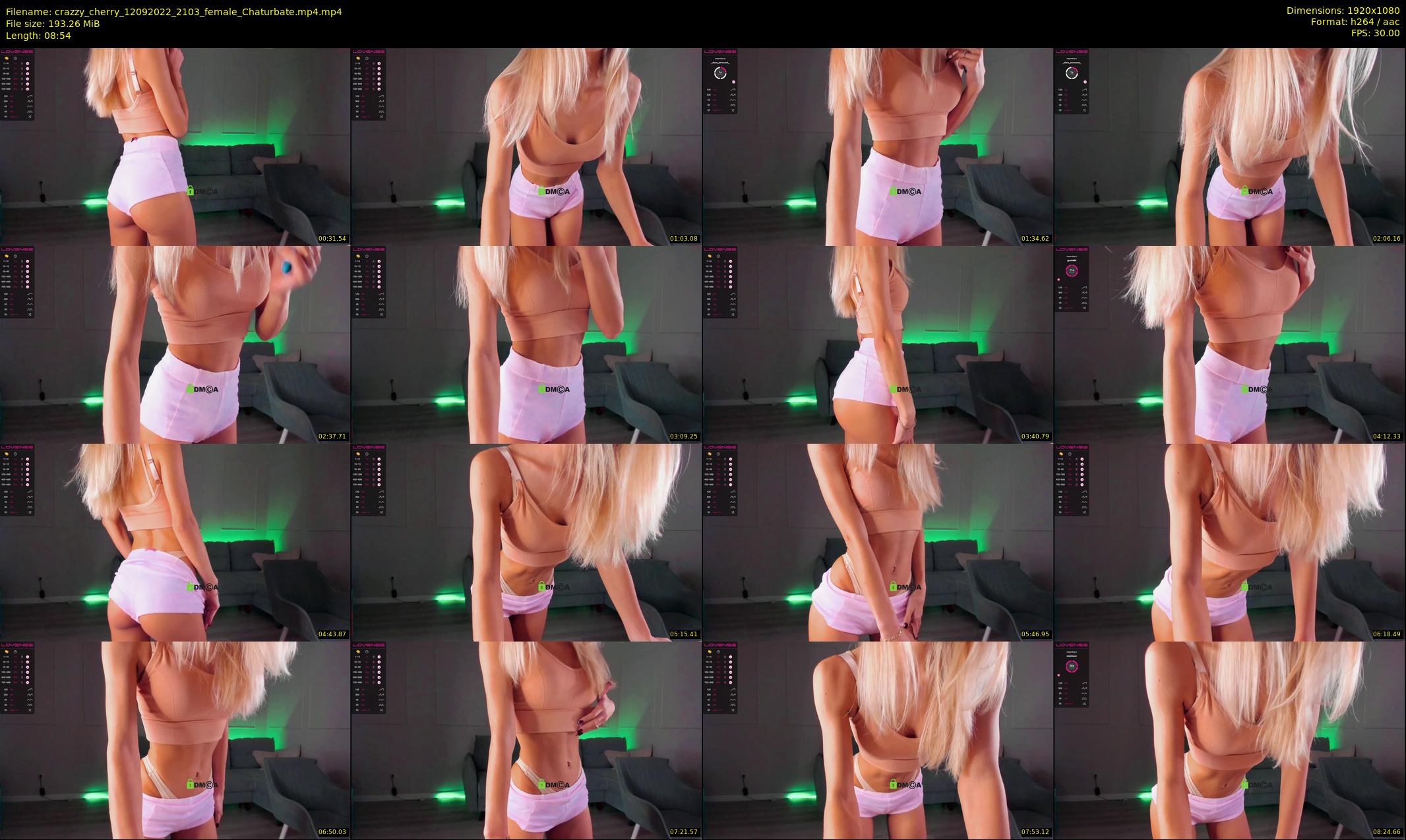 crazzy_cherry — 9 minute Chaturbate female cam show recording, 1080p, Sep 12, 2022