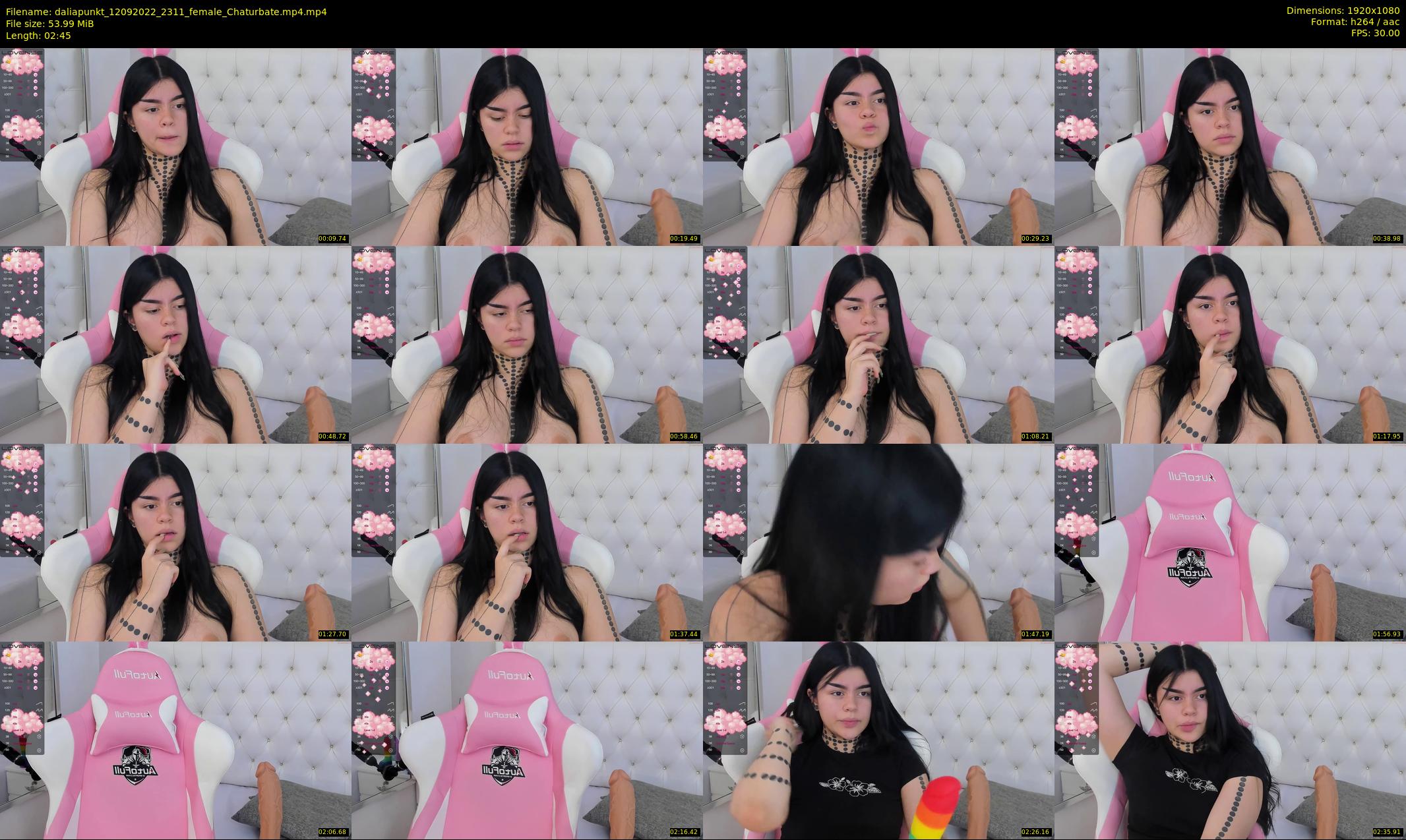 daliapunkt — 3 minute Chaturbate female cam show recording, 1080p, Sep 12, 2022