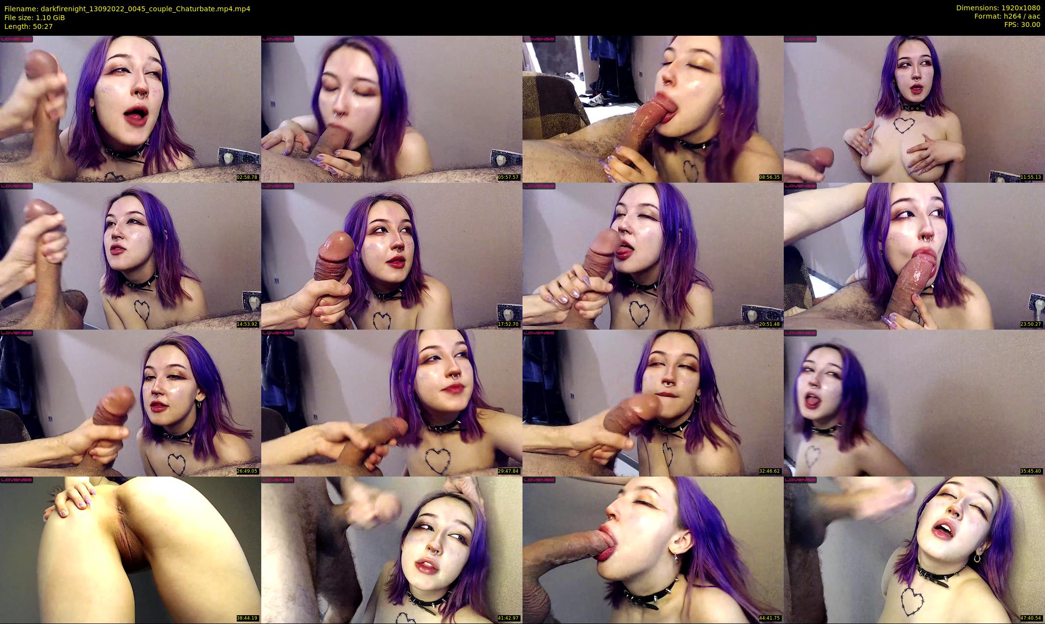 darkfirenight — 51 minute Chaturbate couple cam show recording, 1080p, Sep 13, 2022