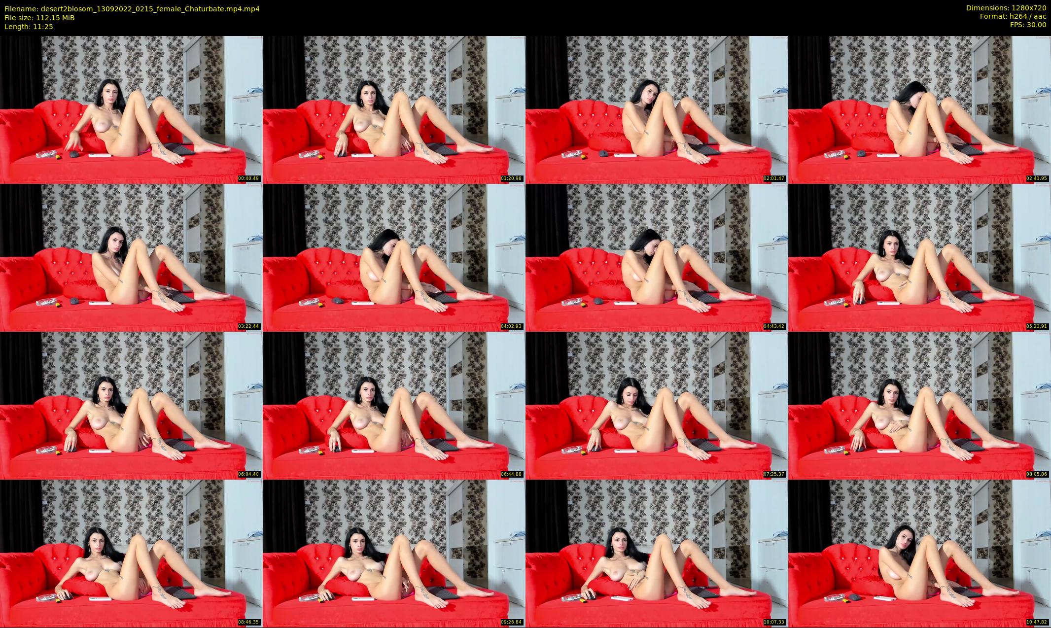 desert2blosom — 12 minute Chaturbate female cam show recording, 720p, Sep 13, 2022