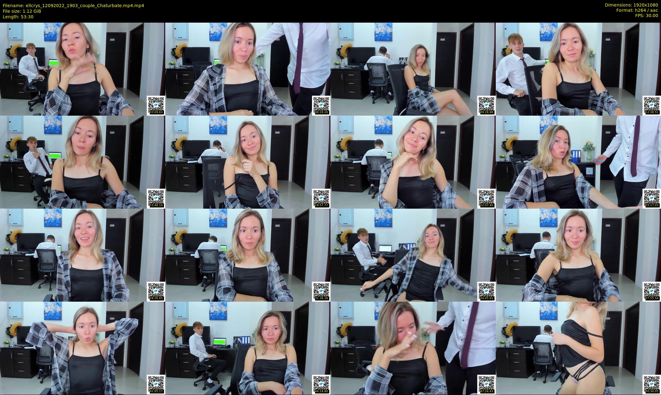 ellcrys — 54 minute Chaturbate couple cam show recording, 1080p, Sep 12, 2022