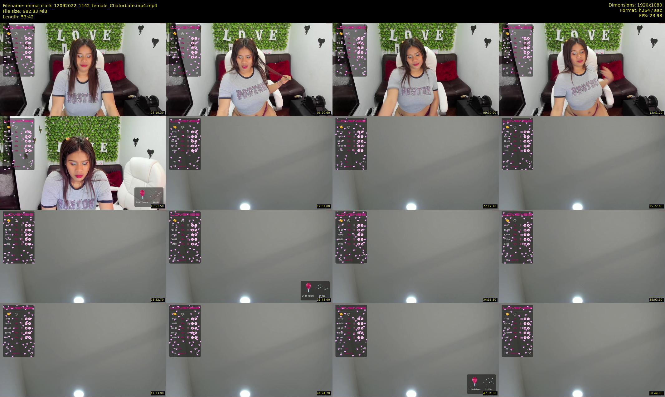enma_clark — 54 minute Chaturbate female cam show recording, 1080p, Sep 12, 2022