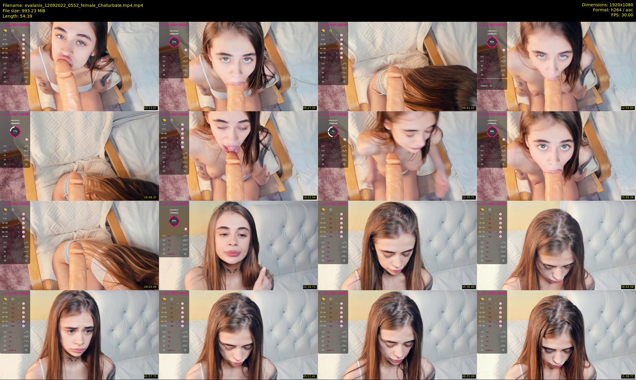 evalanis — 55 minute Chaturbate couple cam show recording, 1080p, Sep 12, 2022