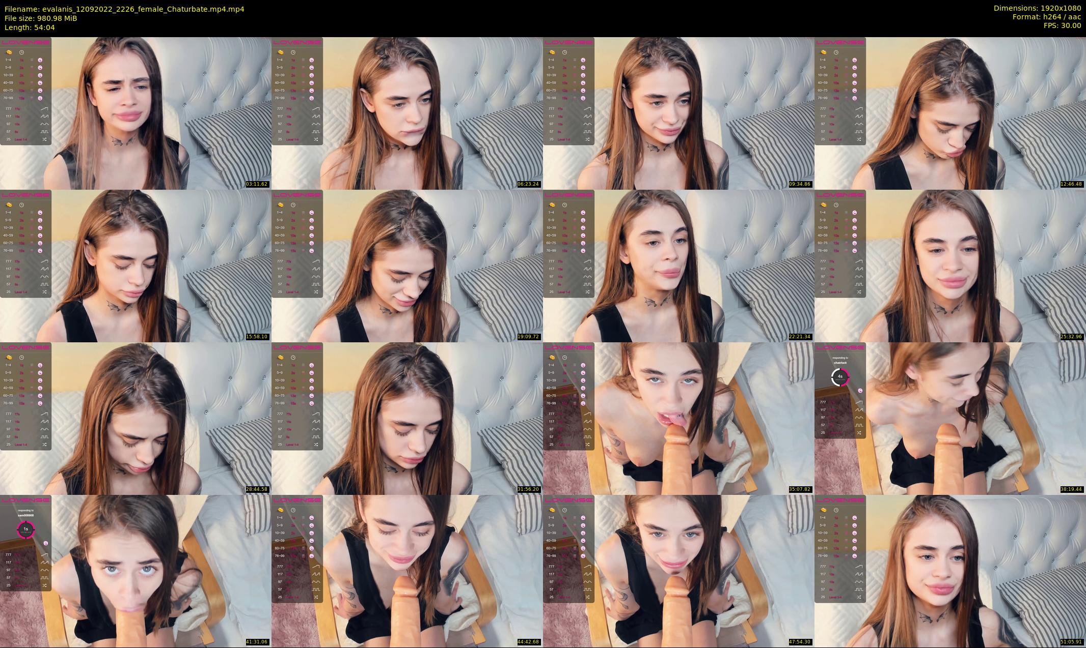 evalanis — 55 minute Chaturbate couple cam show recording, 1080p, Sep 12, 2022