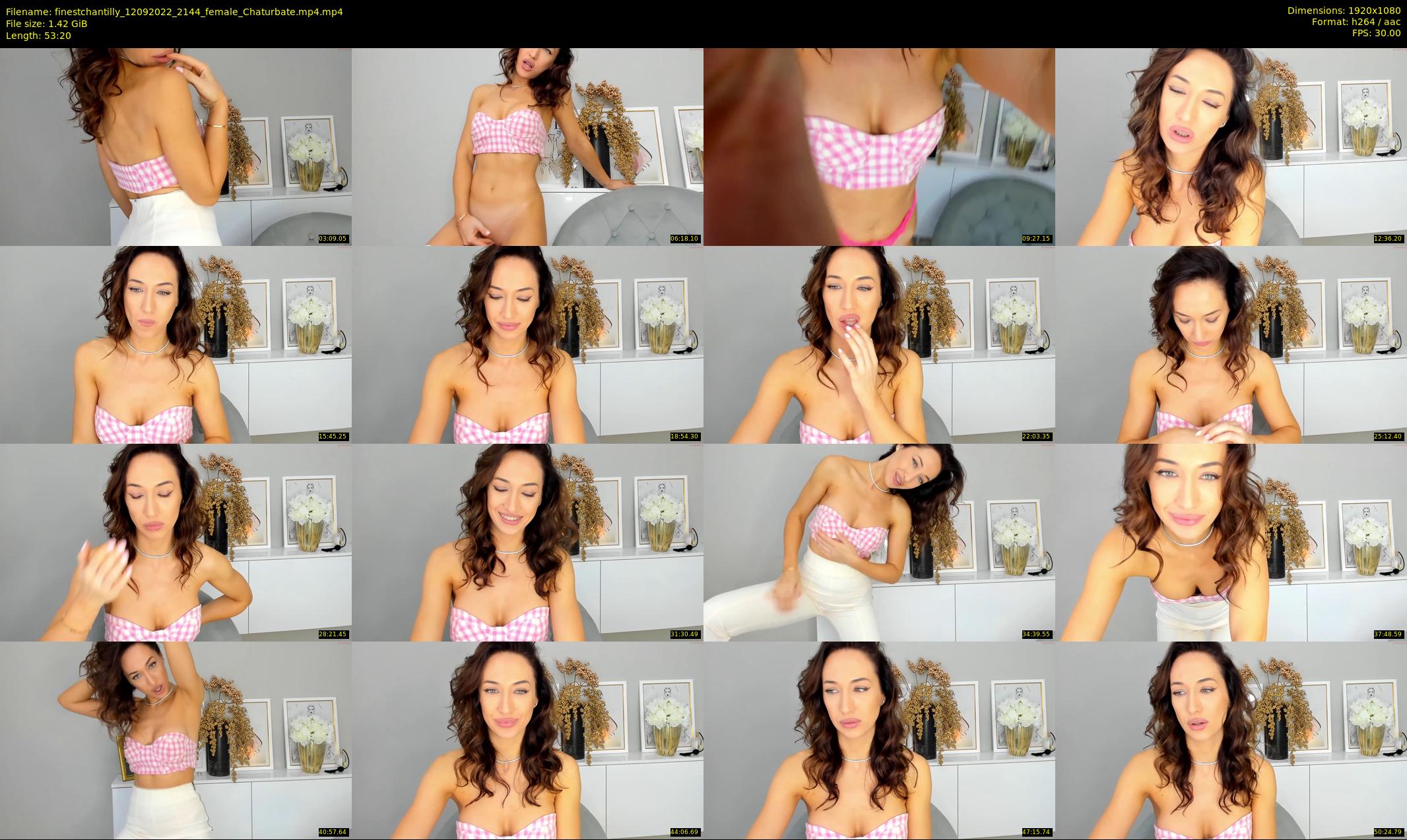 finestchantilly — 54 minute Chaturbate female cam show recording, 1080p, Sep 12, 2022