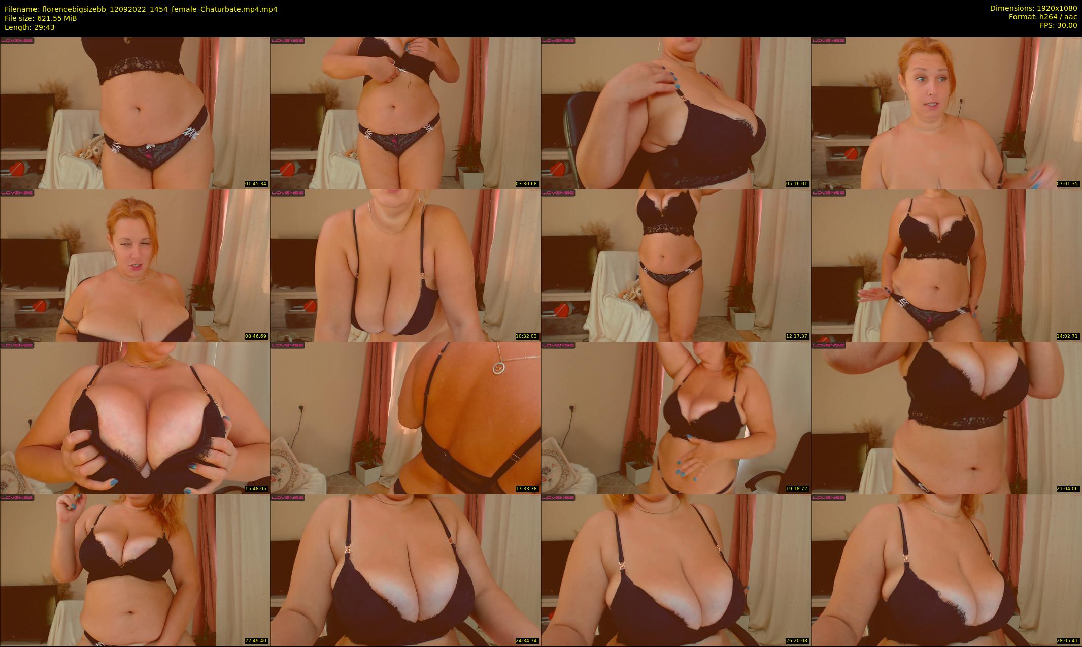 florencebigsizebb — 30 minute Chaturbate female cam show recording, 1080p, Sep 12, 2022
