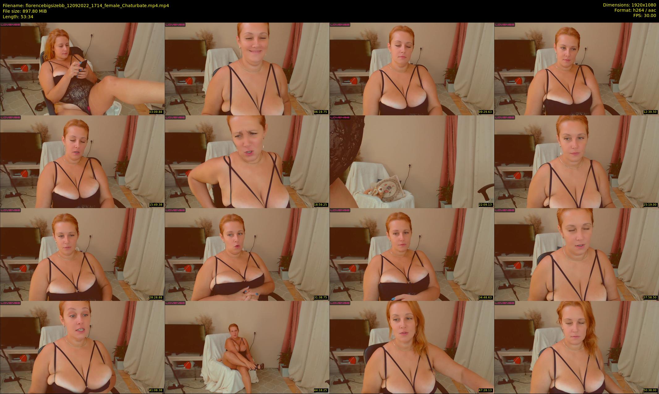 florencebigsizebb — 54 minute Chaturbate female cam show recording, 1080p, Sep 12, 2022