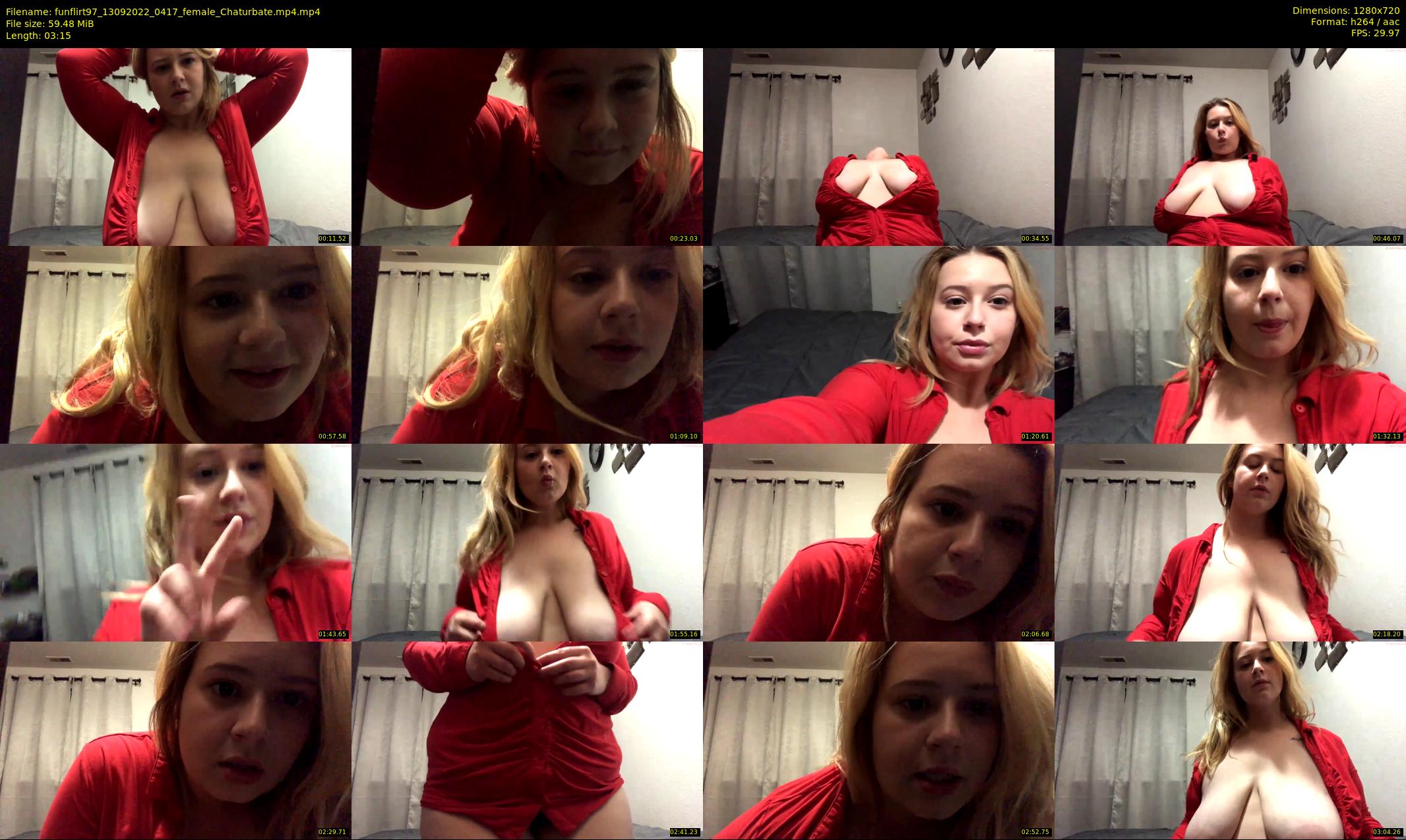 funflirt97 — 4 minute Chaturbate female cam show recording, 720p, Sep 13, 2022
